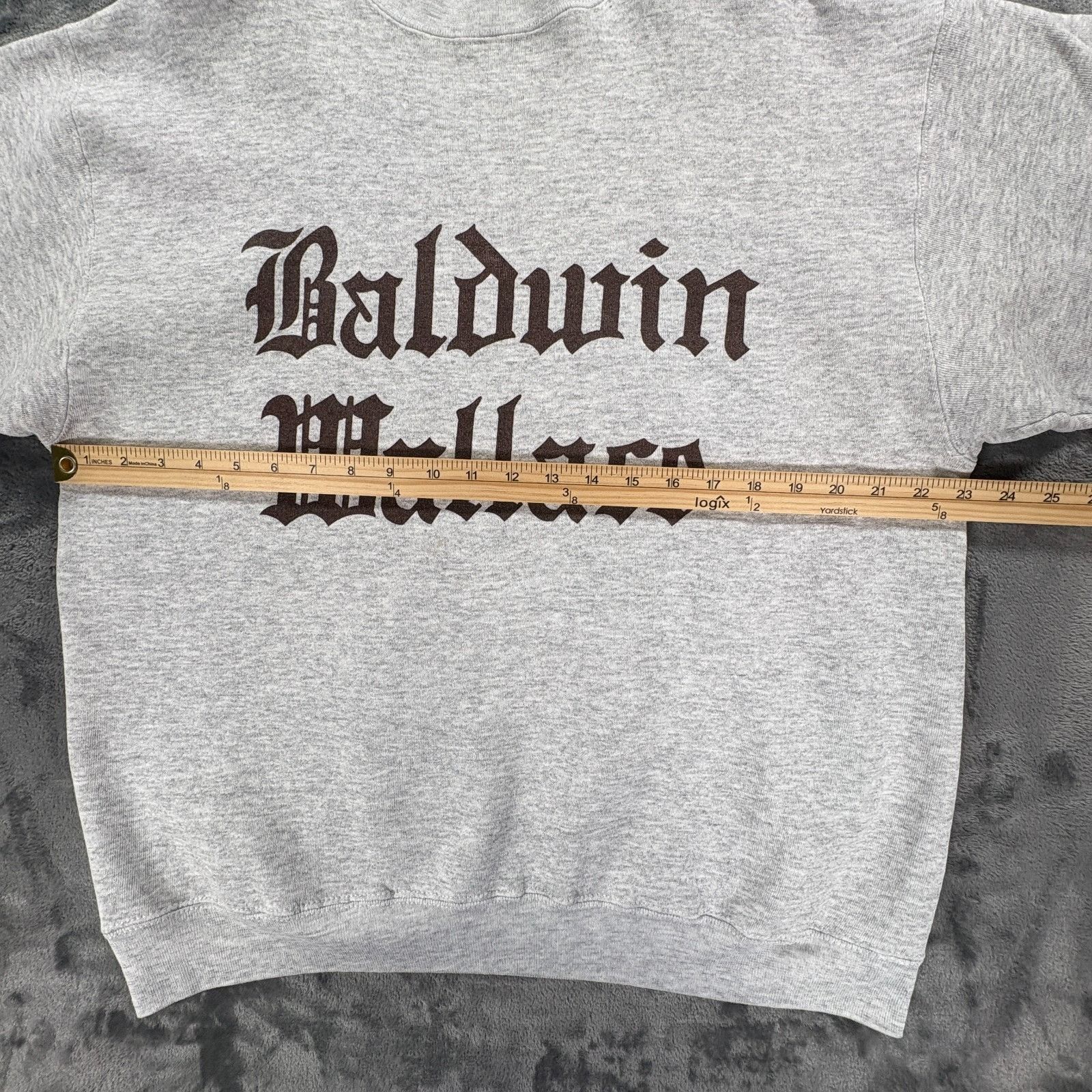 Velva Sheen Vintage Baldwin Wallace Sweatshirt XL USA Made Gray Gothic C Size US XL / EU 56 / 4 - 9 Thumbnail