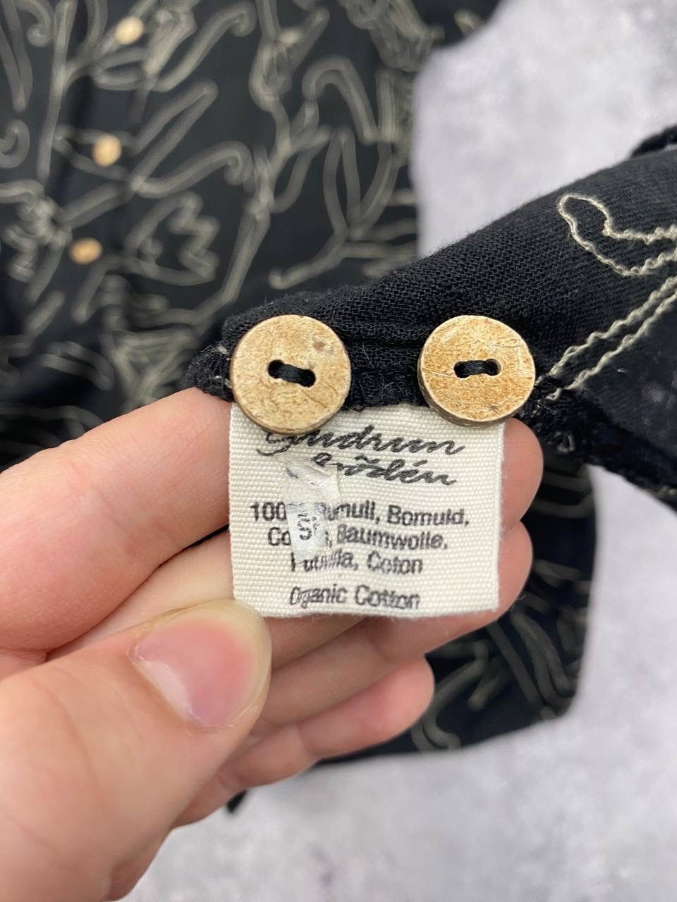Gudrun Sjoden Gudrun Sjoden Women Cotton Viscose Embroidered Tunic Blouse Size M / US 6-8 / IT 42-44 - 8 Thumbnail