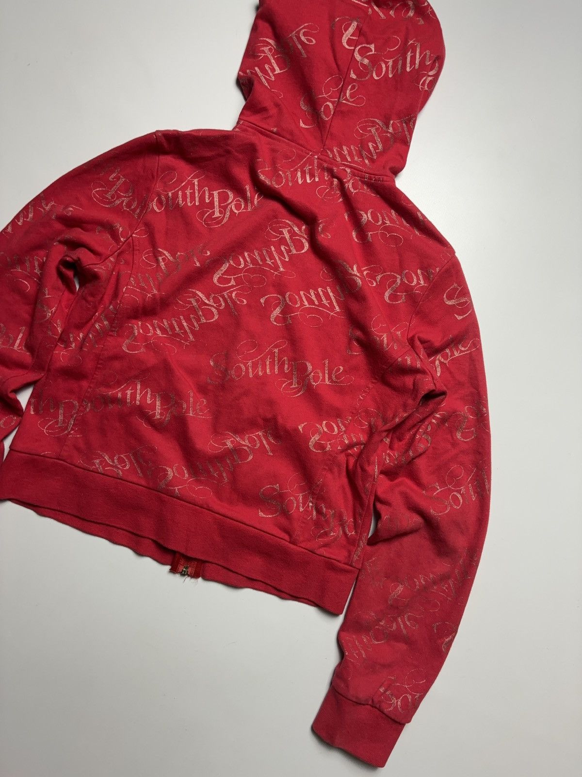 Southpole × Vintage VINTAGE SOUTHPOLE PRINTED CROPPED ZIP HOODIE 00s Size L / US 10 / IT 46 - 9 Thumbnail