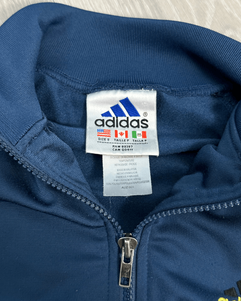 Adidas Vintage 90's Adidas Men's Navy Blue Track Jacket Size Small Size US S / EU 44-46 / 1 - 7 Thumbnail