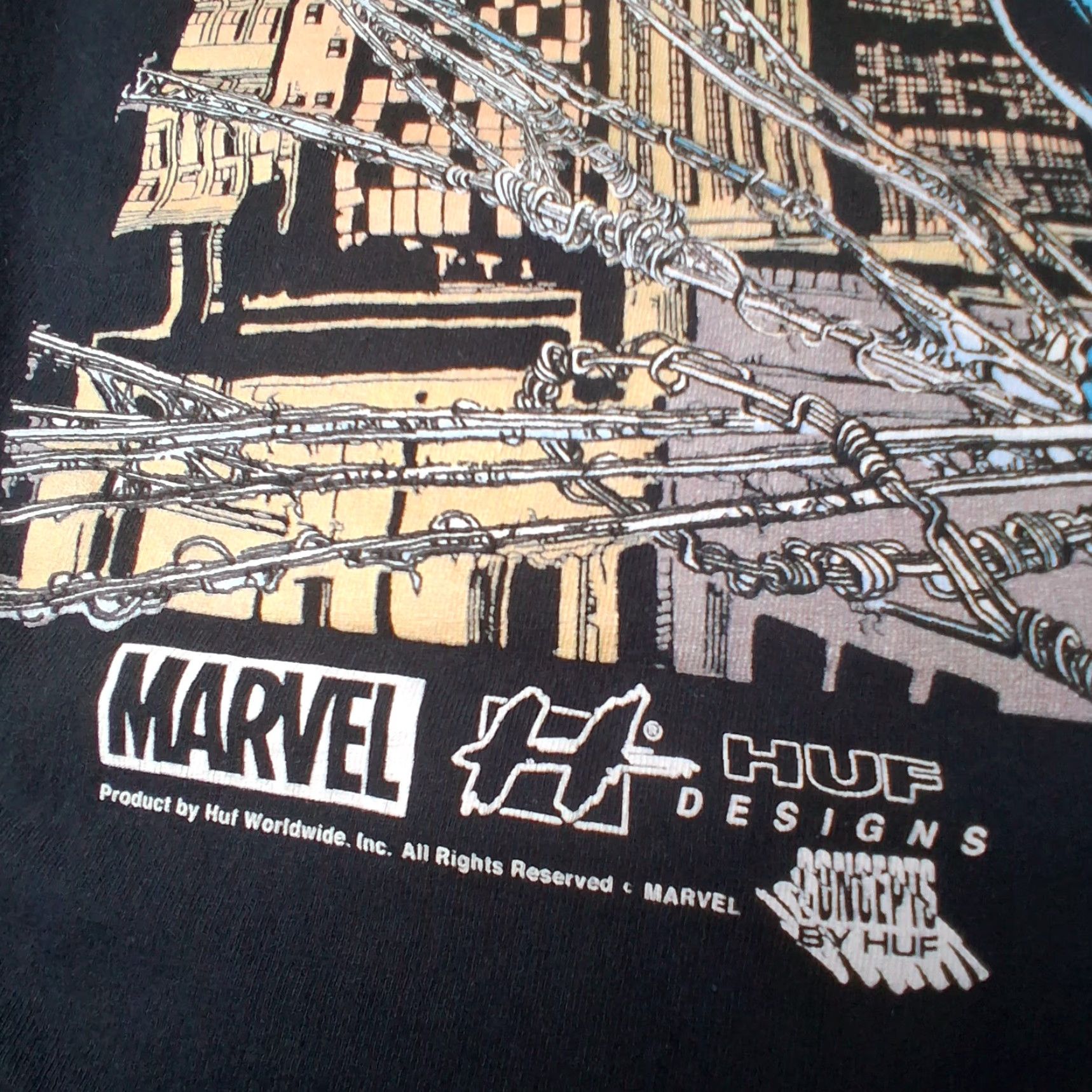 Vintage VINTAGE Marvel Huf Designs Spider-Man Venom Shirt M Black Crew Neck Short Sleeve Graphic Art Size US M / EU 48-50 / 2 - 5 Thumbnail