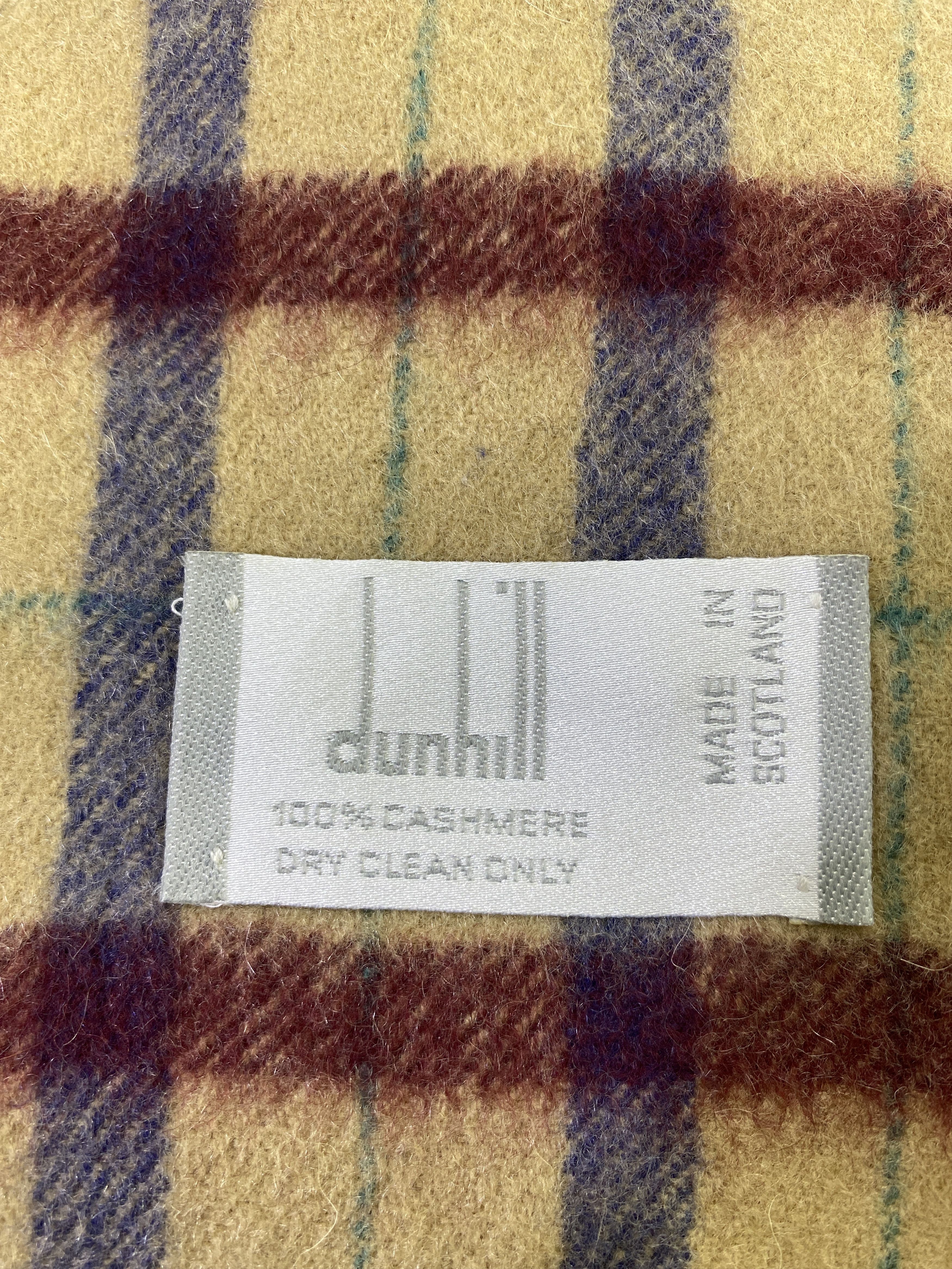 Alfred Dunhill Dunhill Cashmere Scarf / Muffler / Neckwear -T724 Size ONE SIZE - 6 Thumbnail