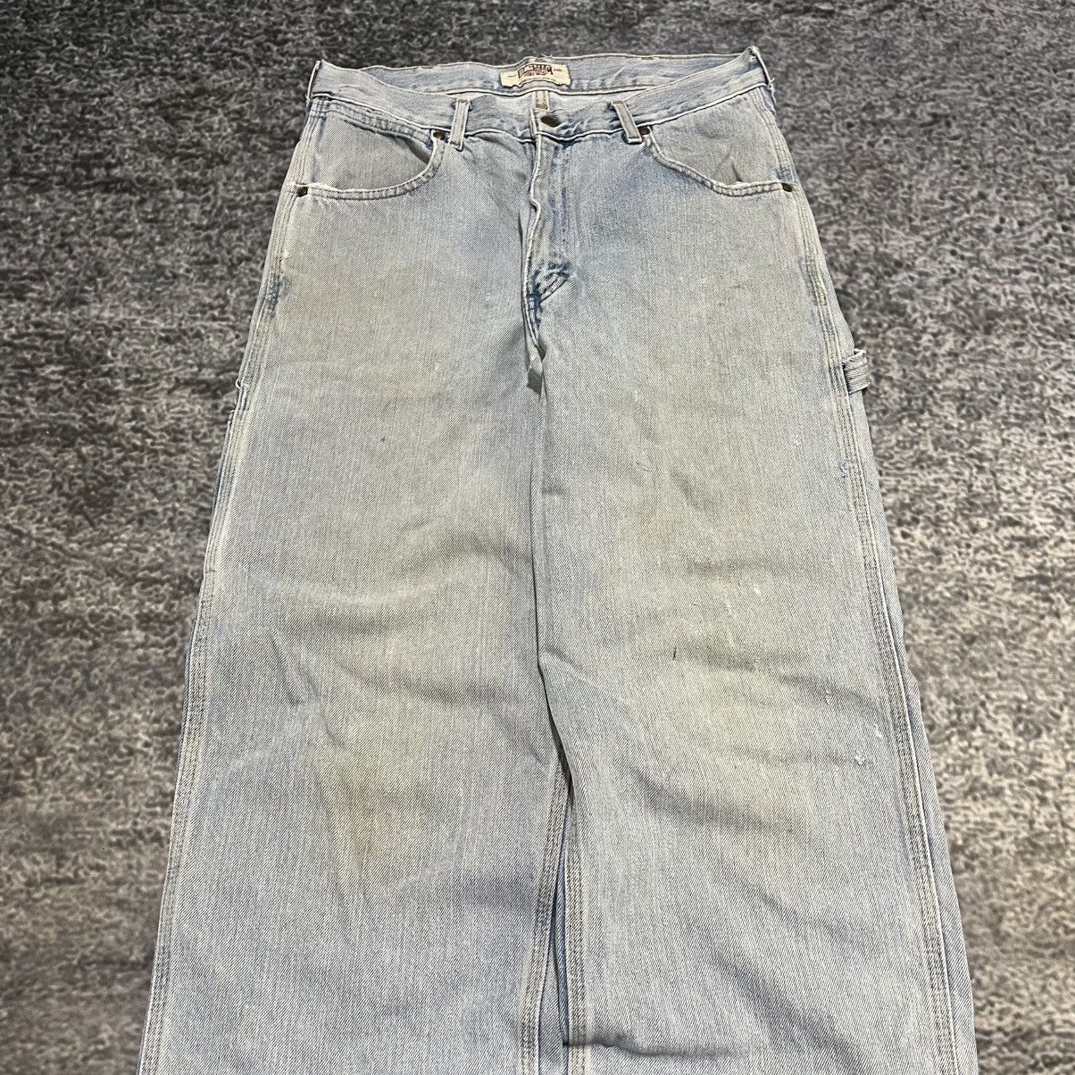 Big Mac Vintage 90s Faded Big Mac Baggy Wide Leg Carpenter Jeans Size US 32 / EU 48 - 7 Thumbnail