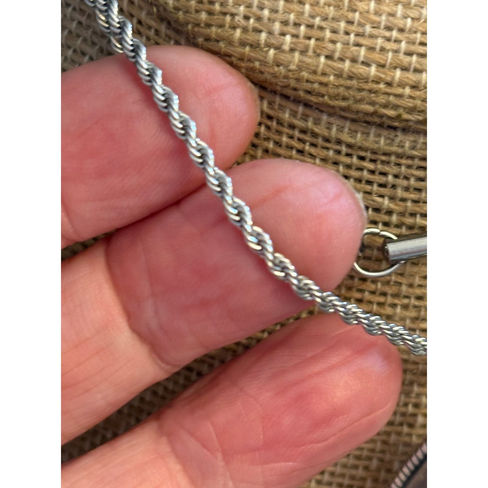 Other Vintage Silver Tone Teardrop Crystal Pendant Necklace 24" Size ONE SIZE - 9 Thumbnail