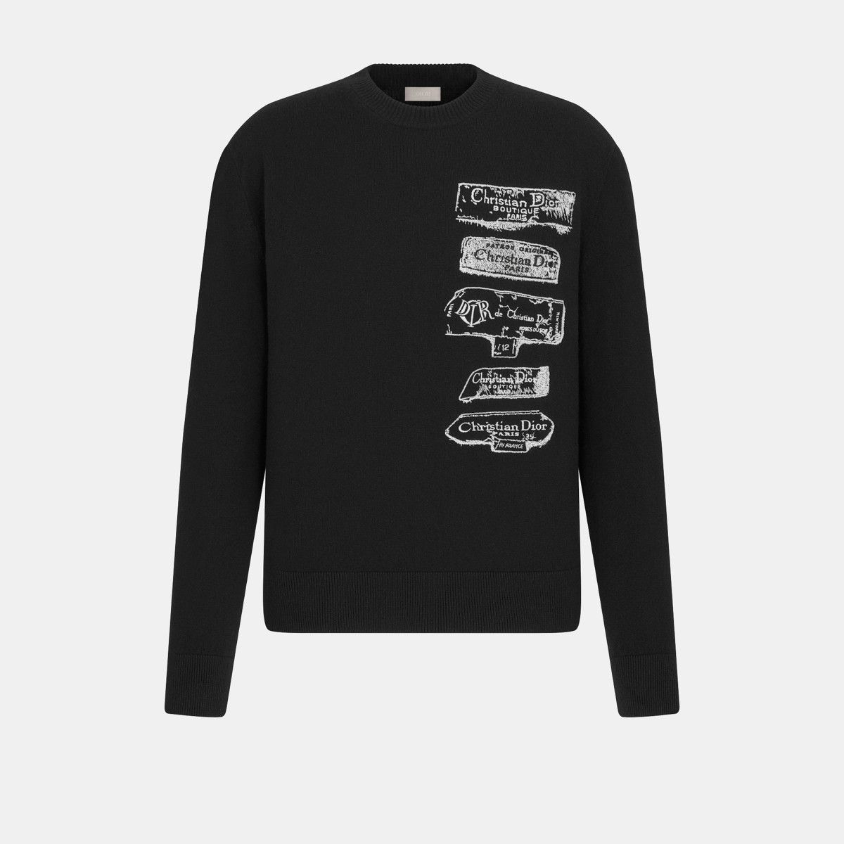 o1bcso1str0326 Archives Labels Sweater in Black
