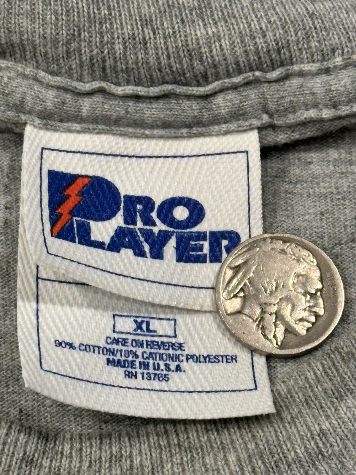 Pro Player × Vintage Vintage 1997 90s Cleveland Indians T-Shirt Size XL MLB Gray Size US XL / EU 56 / 4 - 4 Thumbnail