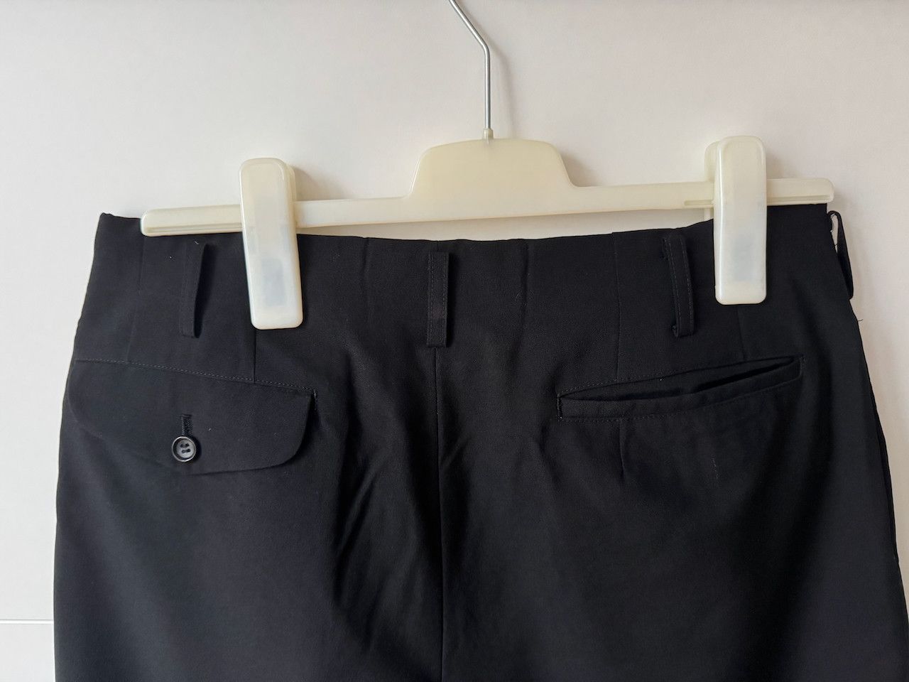 Comme des Garcons Homme [S] Wool Tropical Short in Black (AD2020) Size US 30 / EU 46 - 4 Thumbnail