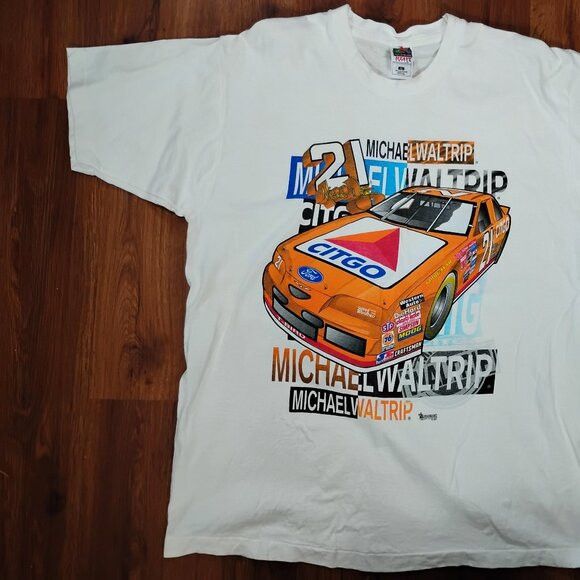 Other Vintage 90s Michael Waltrip Citgo Racing T-Shirt Size US XL / EU 56 / 4 - 3 Thumbnail
