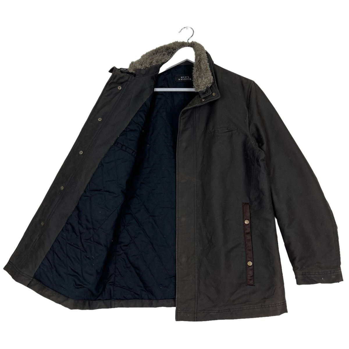 Melrose 🔥 MELROSE MEN MOLESKIN FAUX FUR TRIM JACKET Size US M / EU 48-50 / 2 - 9 Thumbnail