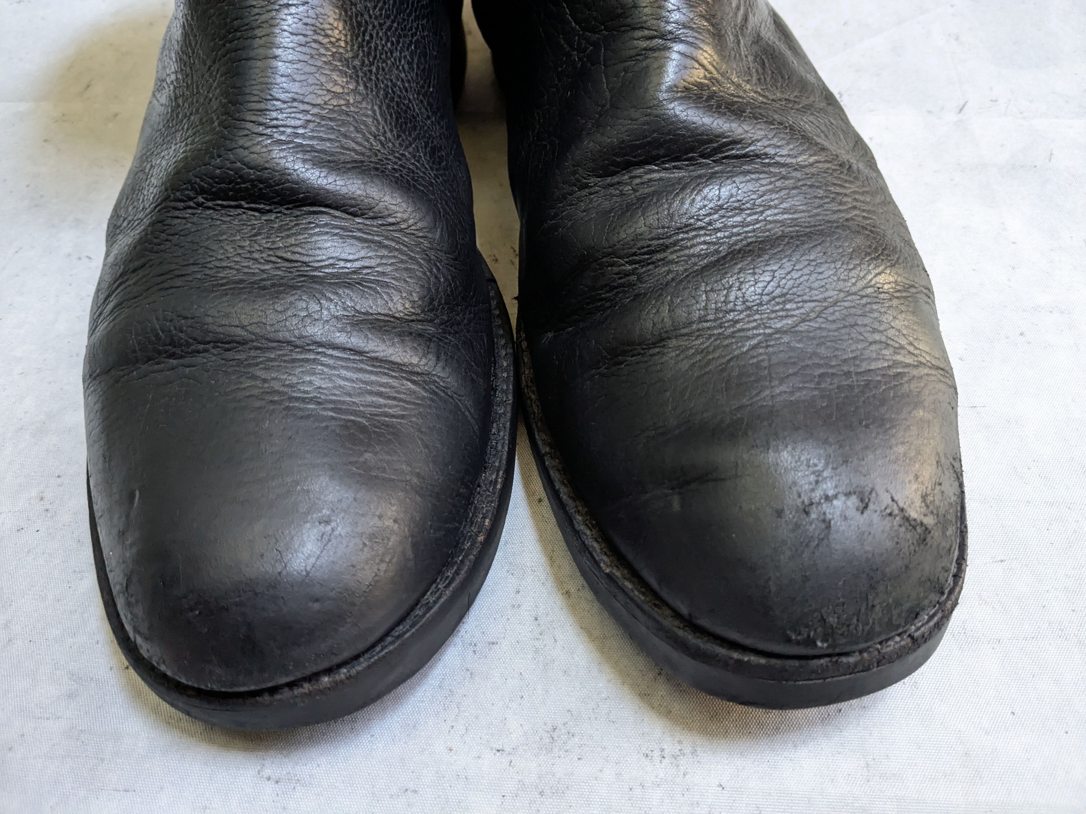 Frye Frye Harness Boots Black 13 D Back Zip Leather Size US 13 / EU 46 - 3 Thumbnail