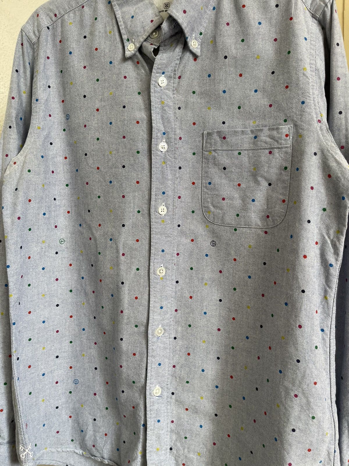 uniform experiment Uniform Experiment Rainbow Polkadot Button Up Shirt Size US M / EU 48-50 / 2 - 4 Thumbnail