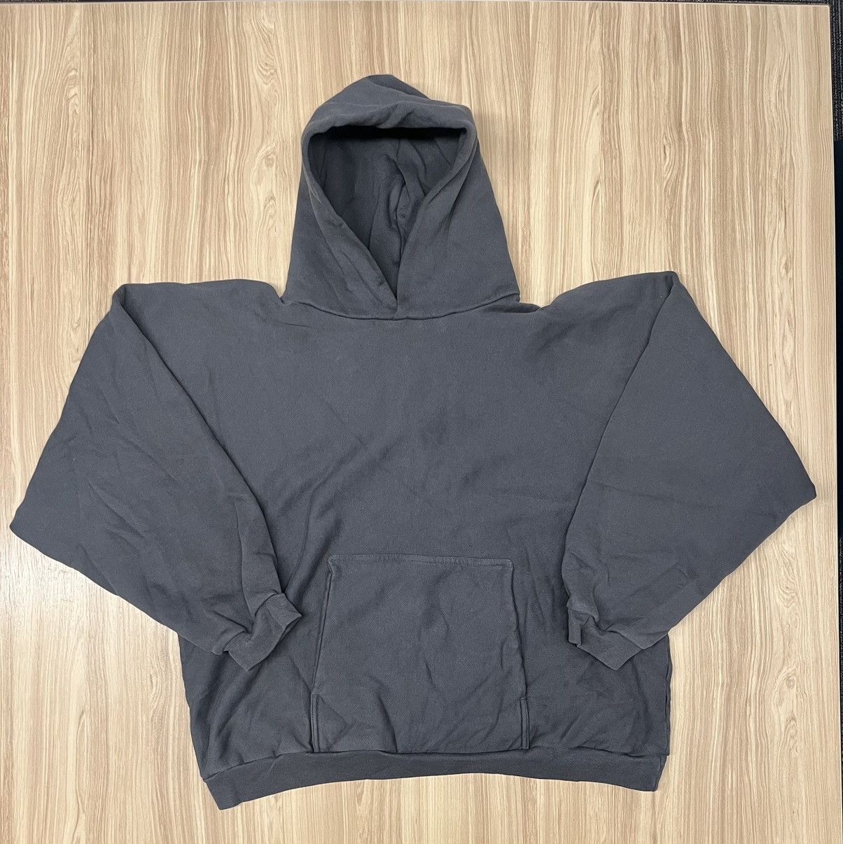 image of Kanye West x Los Angeles Apparel Donda Doves Slam Hoodie Blank Sample Puffy Inside in Black (Size M
