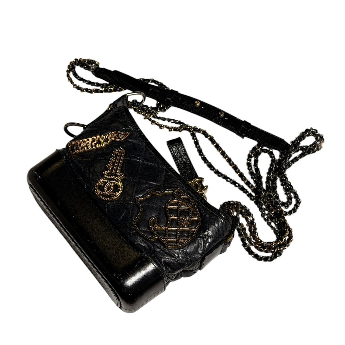 Chanel Gabrielle embellished quilted chainlink hobo Size ONE SIZE - 4 Thumbnail