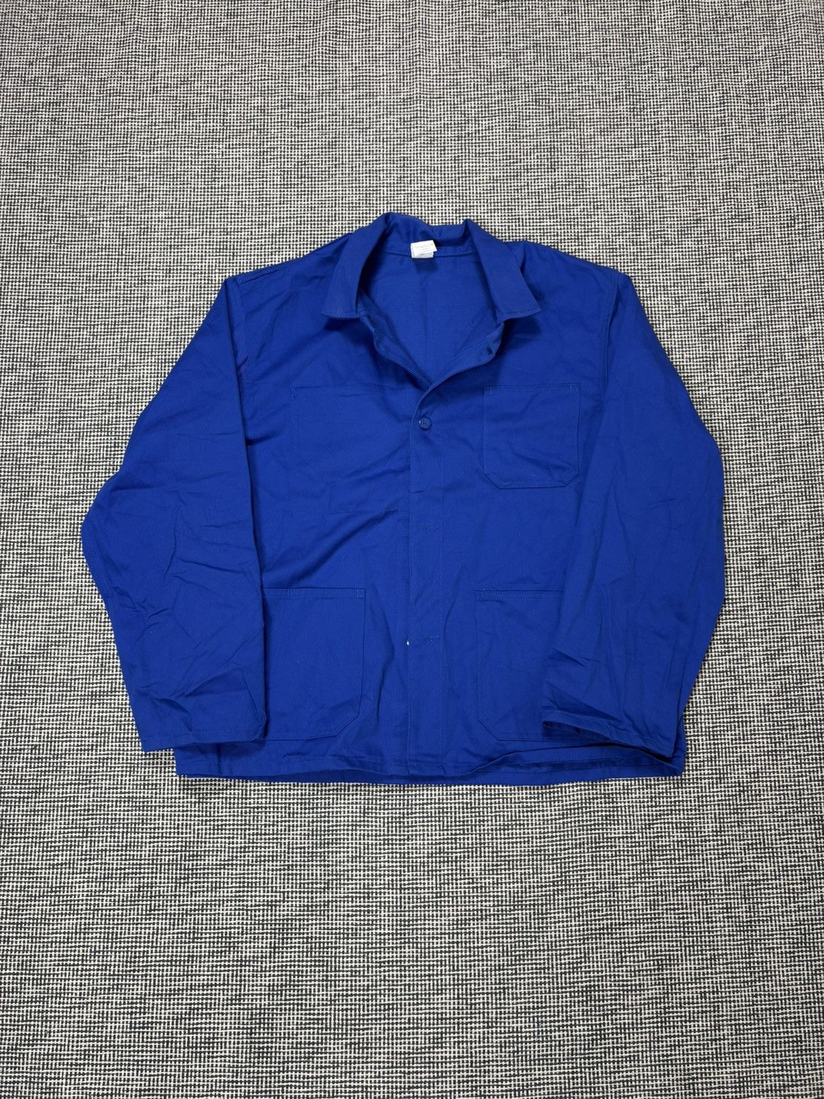 Vintage 1990s L’ideal French chore coat bleu de travail