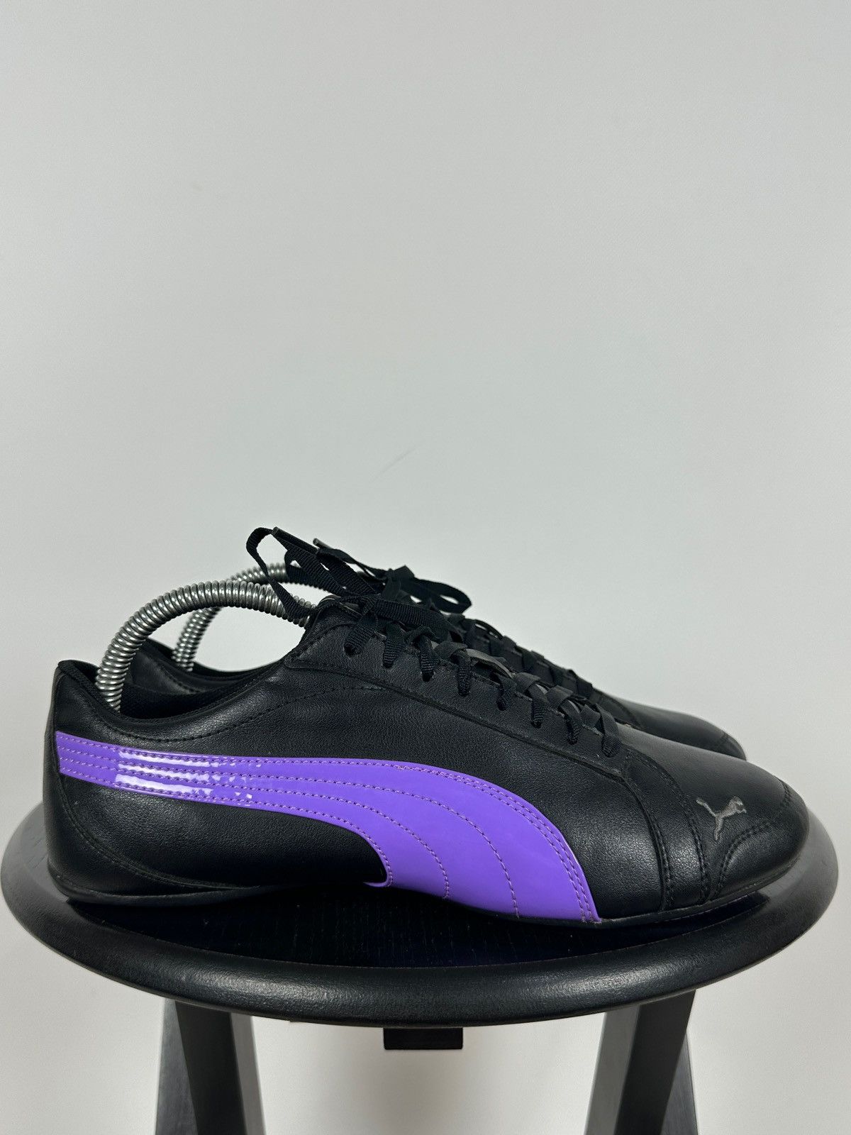 Puma Vintage Puma SpeedCat Y2K Leather Black/Purple Sneakers Size US 9 / IT 39 - 2 Thumbnail