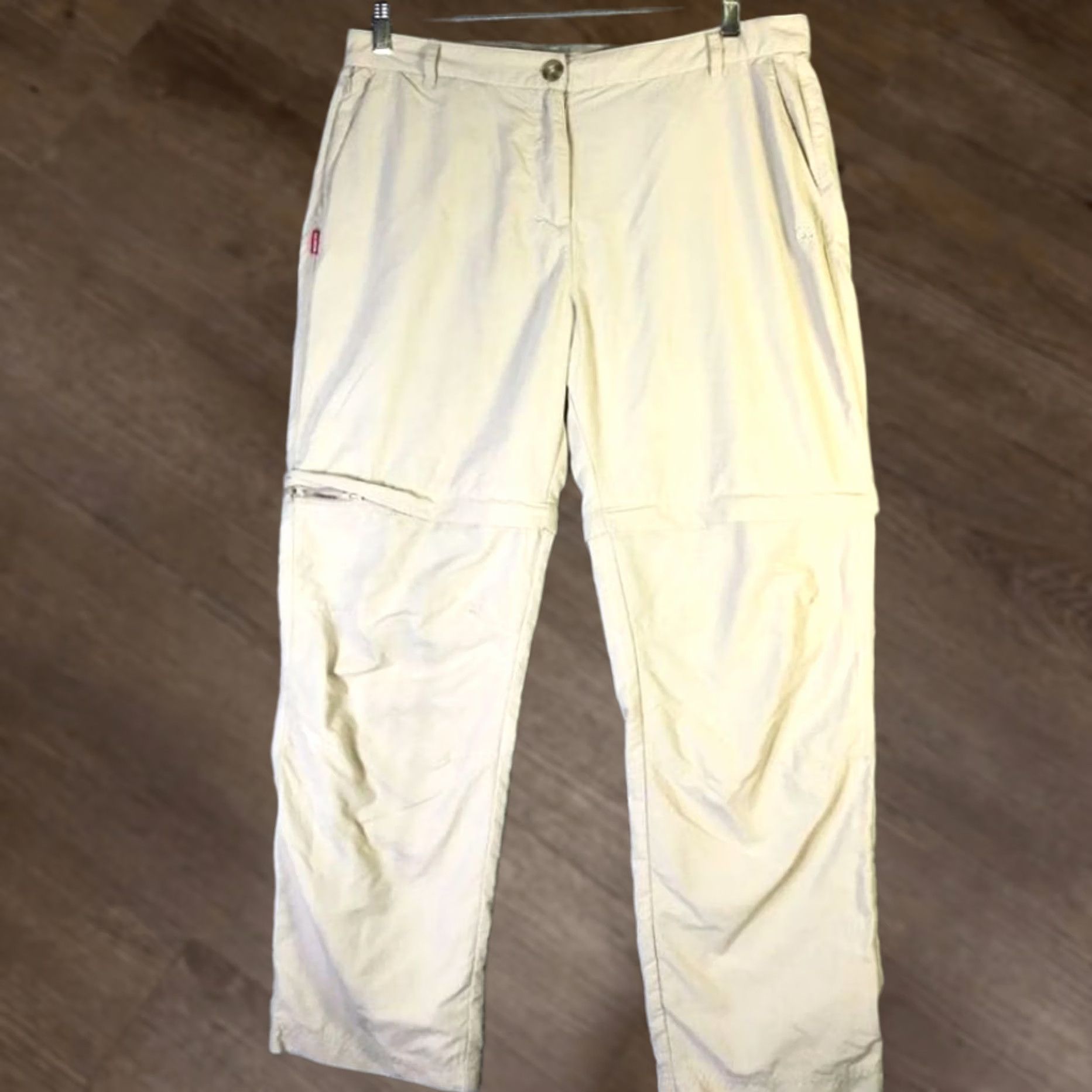 Vintage Craghoppers Hiking Pants Womens 10 Large Beige Convertible Khaki Chinos Hiker Size 32" / US 10 / IT 46 - 1 Thumbnail