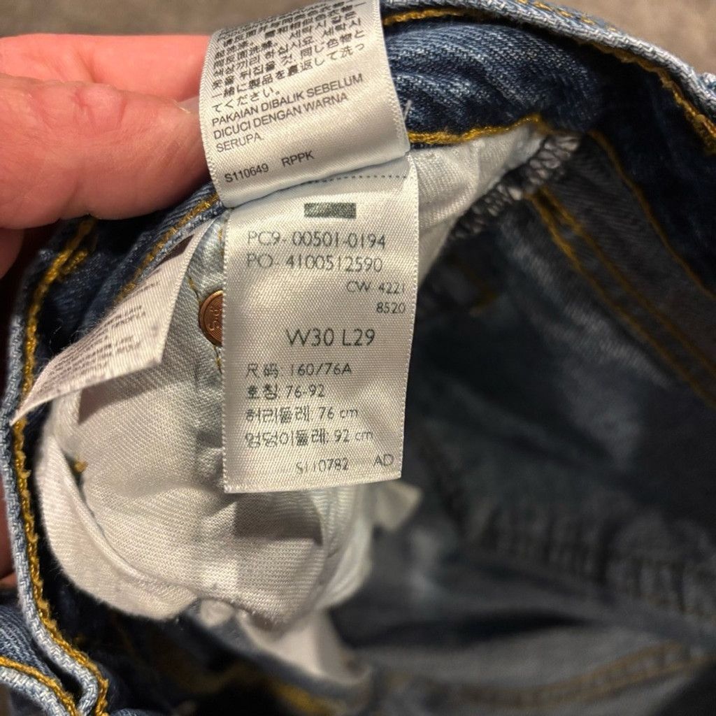 Levi's Men’s Levi's 501 Regular Straight Jeans Size US 30 / EU 46 - 5 Thumbnail