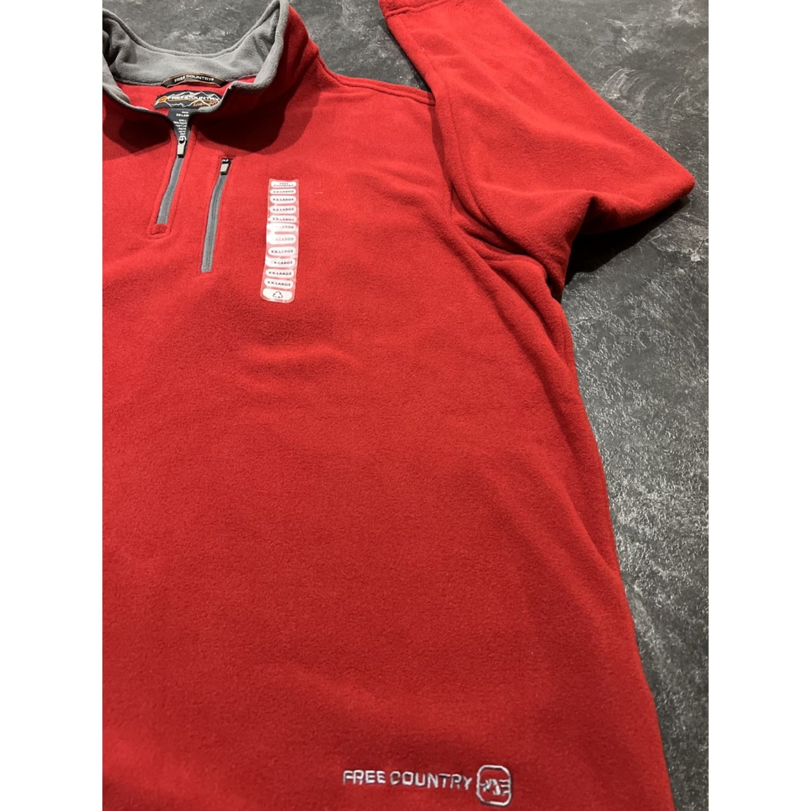 Free Country Free Country Pullover Shirt Men 2XL Red Fleece 1/4 Zip High Collar Vintage No Size US XXL / EU 58 / 5 - 2 Thumbnail