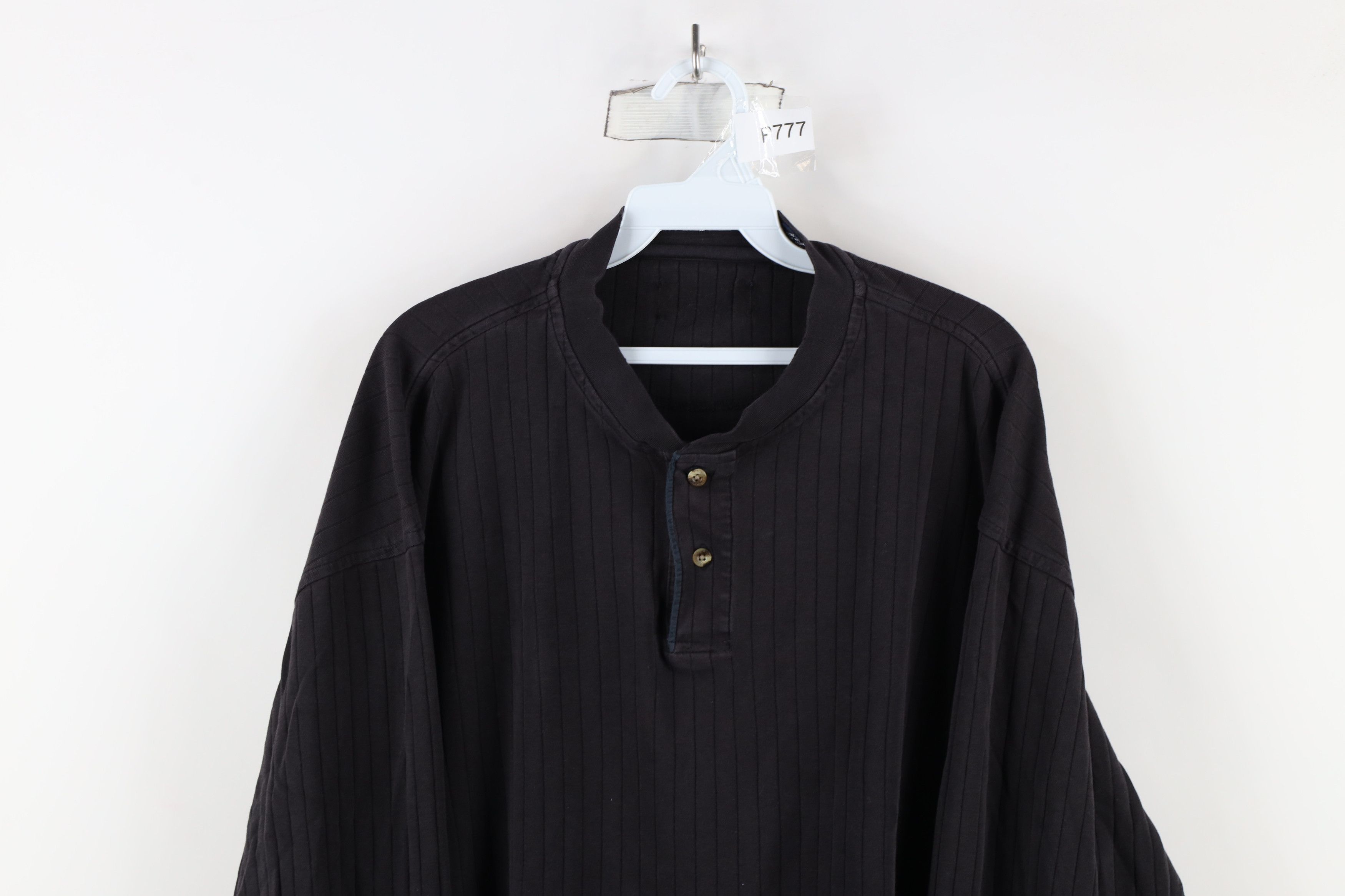 Vintage Vintage 90s Streetwear Knit Long Sleeve Henley T-Shirt Size US XL / EU 56 / 4 - 2 Thumbnail