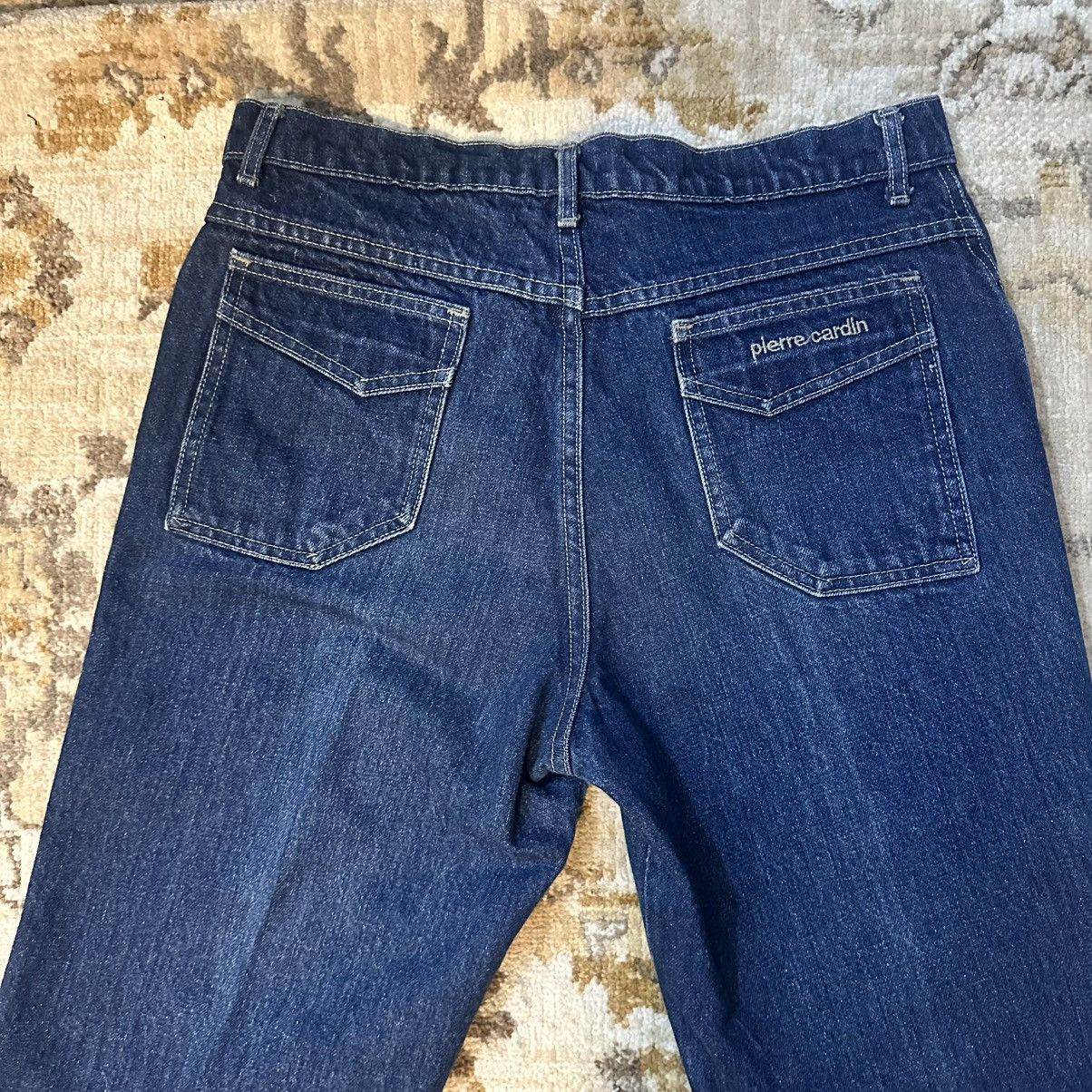 Designer × Pierre Cardin × Vintage VTG 80s Pierre Cardin Denim Blue Jean Talon Zipper Loose Leg Size US 32 / EU 48 - 2 Thumbnail