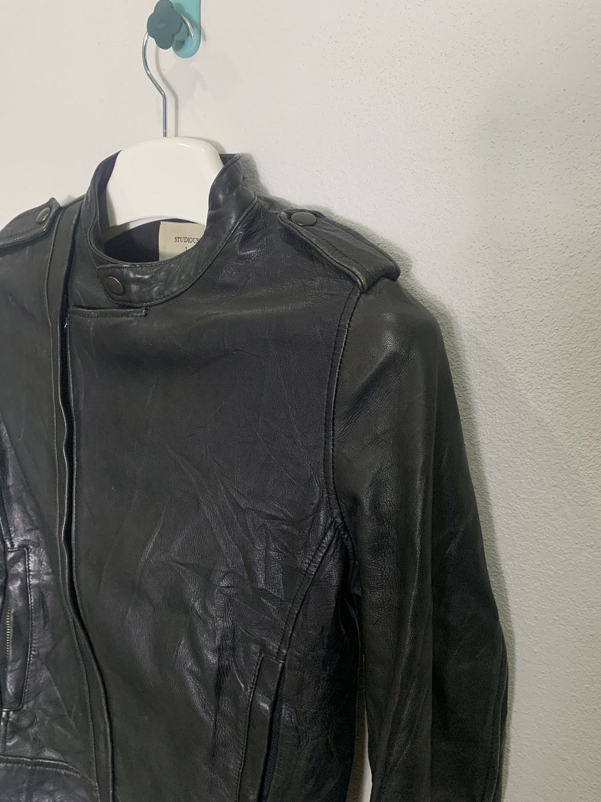 Japanese Brand Studious leather biker jacket(Sheep skin) Size S / US 4 / IT 40 - 8 Thumbnail