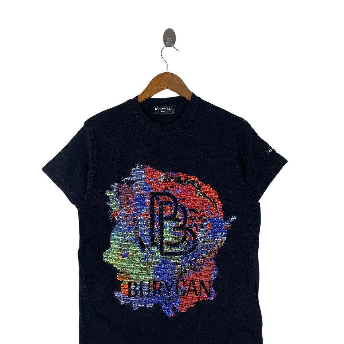 Other Burycan Paris Black Bling Art Work Tee Shirt Size US M / EU 48-50 / 2 - 2 Thumbnail