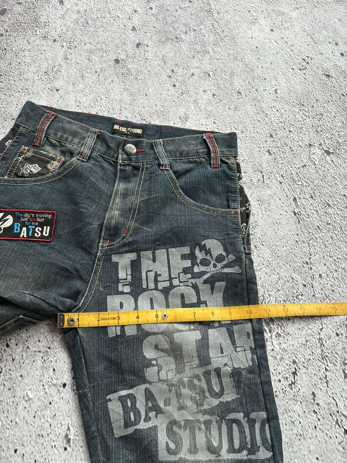 Hysteric Glamour Y2k Ba-tsu studio Skull Punk style Jeans Size US 28 / EU 44 - 11 Thumbnail