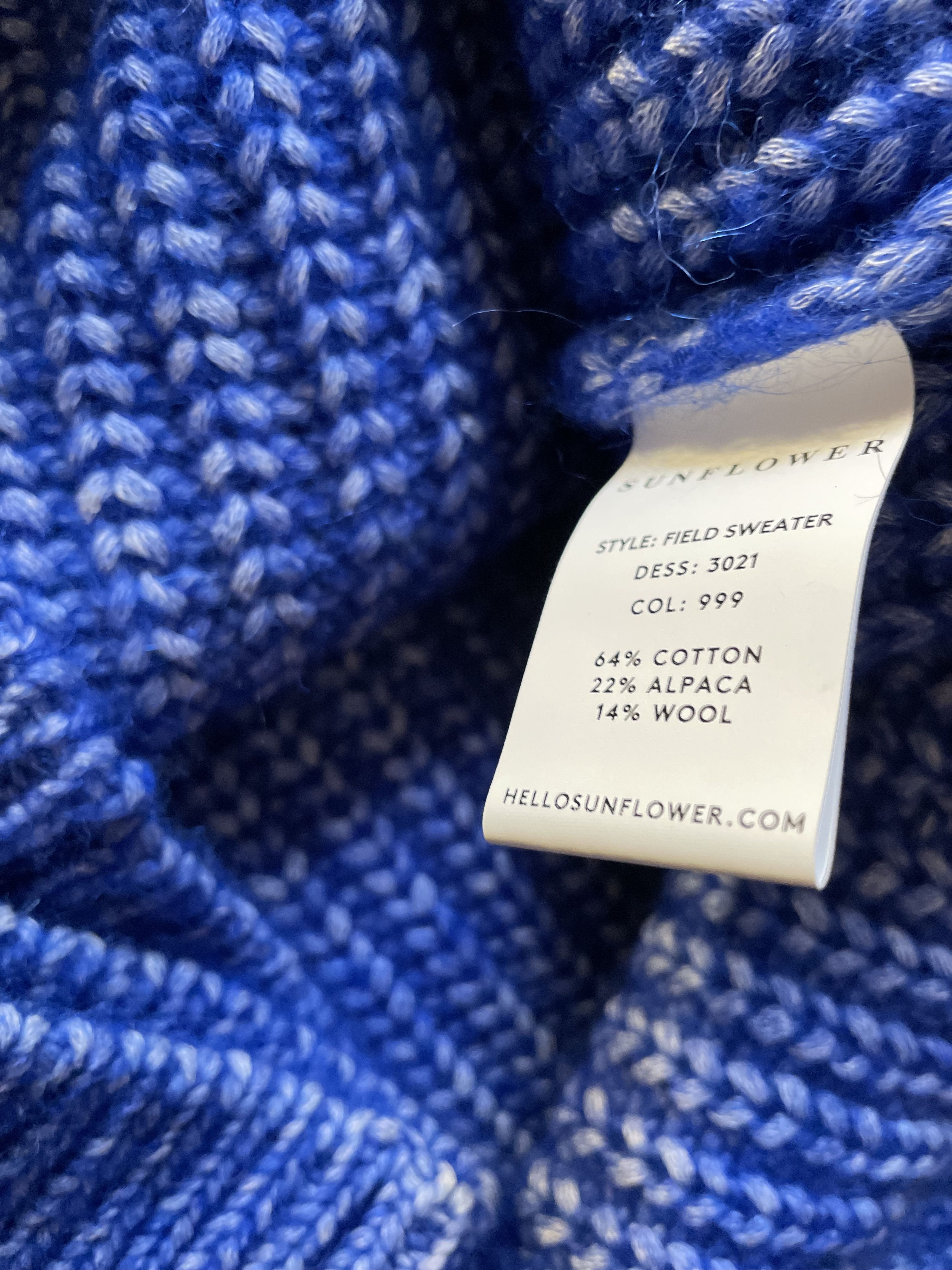 Sunflower Cotton Alpaca Wool Sweater - heavy Size US XL / EU 56 / 4 - 4 Thumbnail