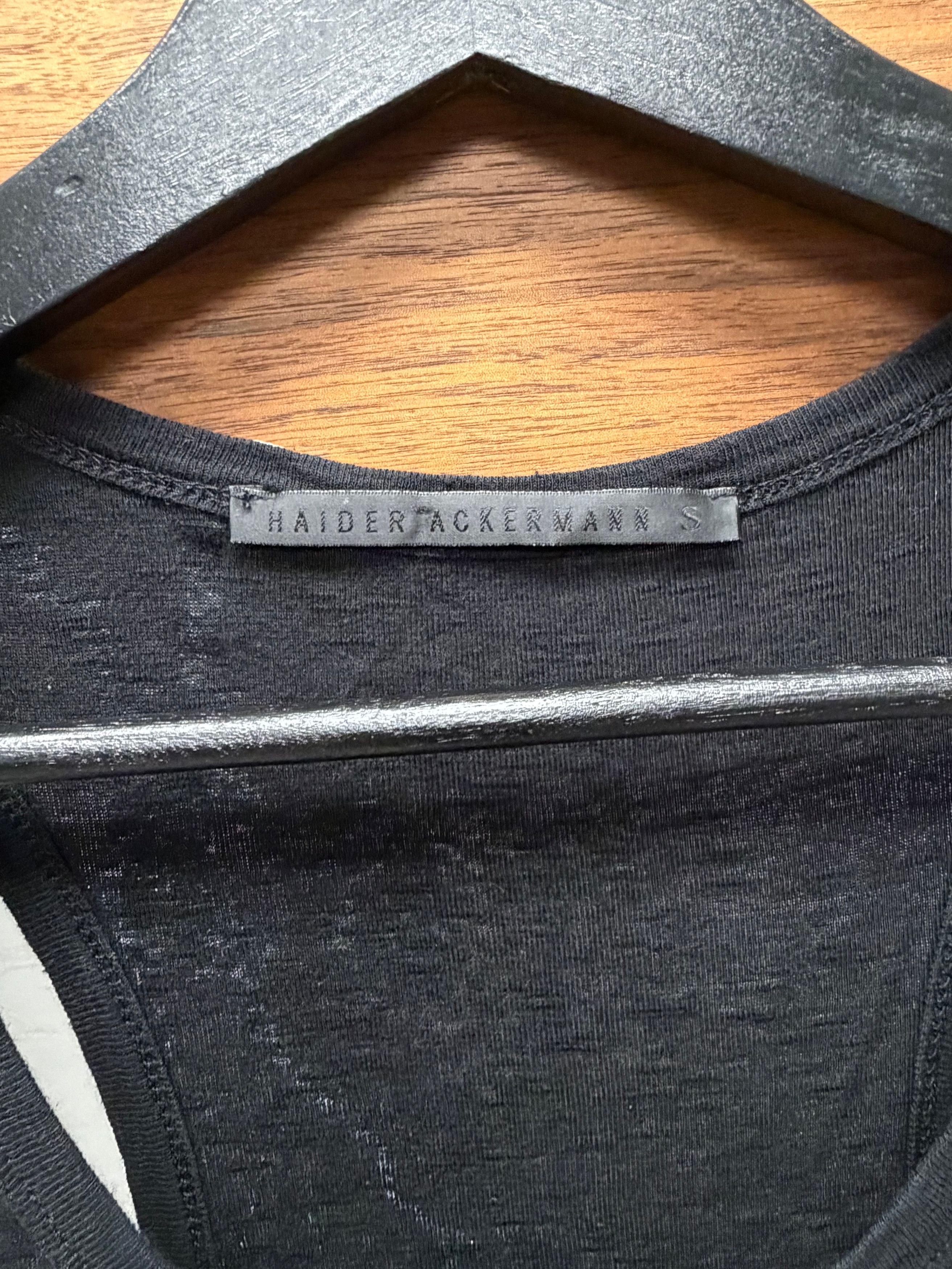 Haider Ackermann Haider Ackermann ‘Lightning Bolt’ Black Silk Tank Top Size US S / EU 44-46 / 1 - 3 Thumbnail