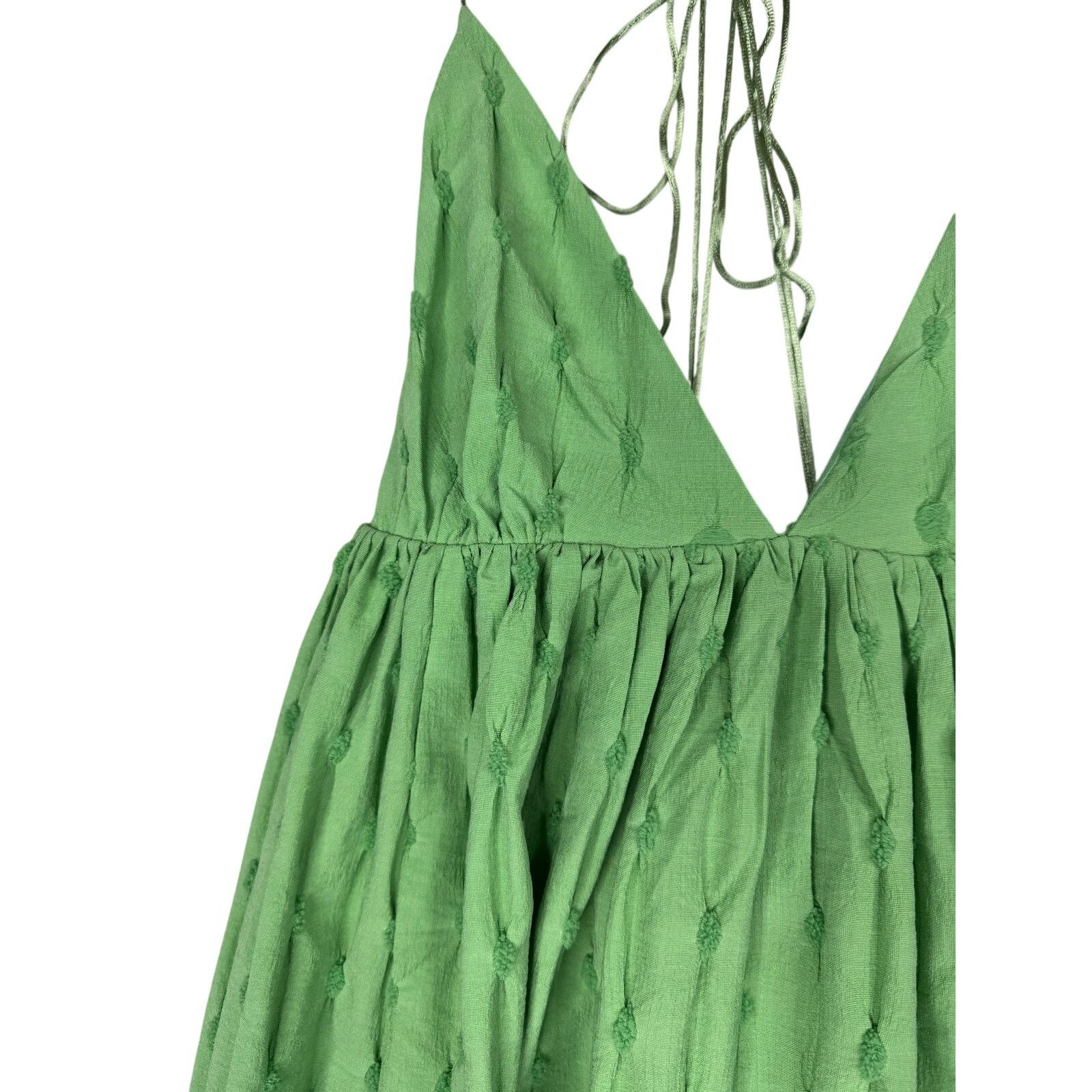 Free People Free People NEW Primmy Midi Dress Size Medium Green Size M / US 6-8 / IT 42-44 - 16 Thumbnail