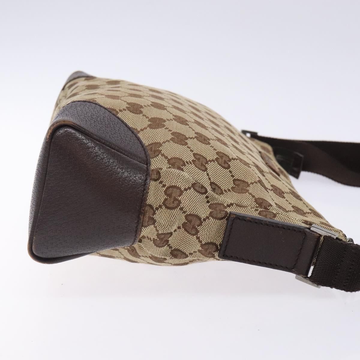 Gucci GUCCI GG Canvas Shoulder Bag Beige Silver Size ONE SIZE - 4 Thumbnail