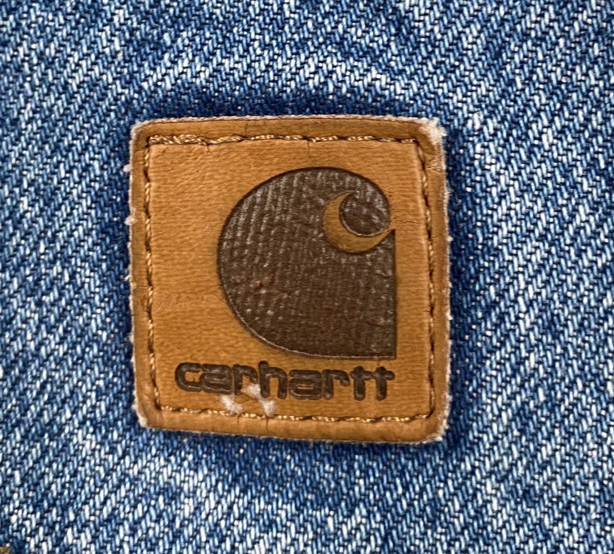 Carhartt Vintage 90’s Carhartt B18 Faded Wiskered Jeans Mens 38x29 Size US 38 / EU 54 - 7 Thumbnail