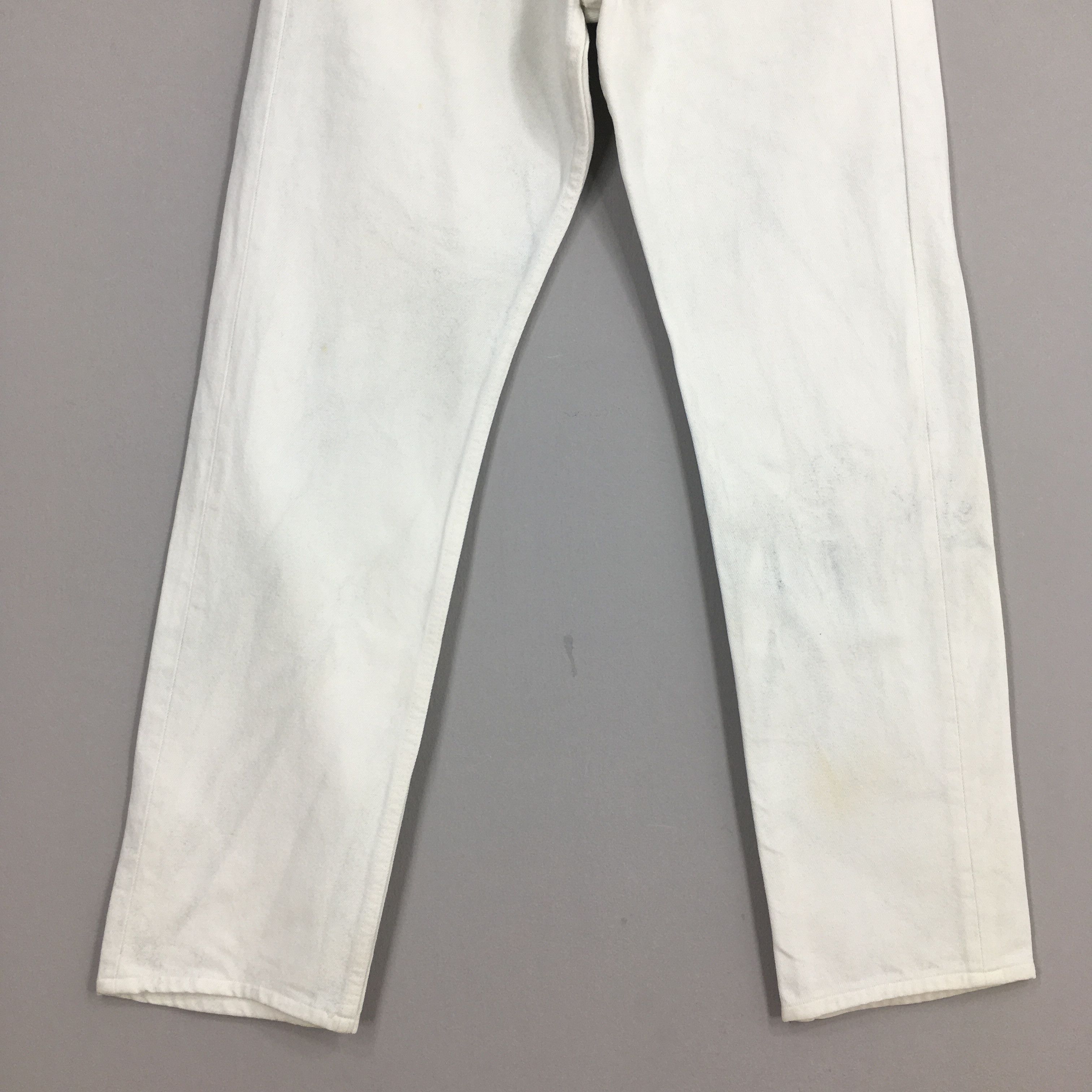 Levi's Size 28x29.5 Vintage 80s Levi's 501 White Jeans S1044 Size 28" / US 6 / IT 42 - 4 Thumbnail