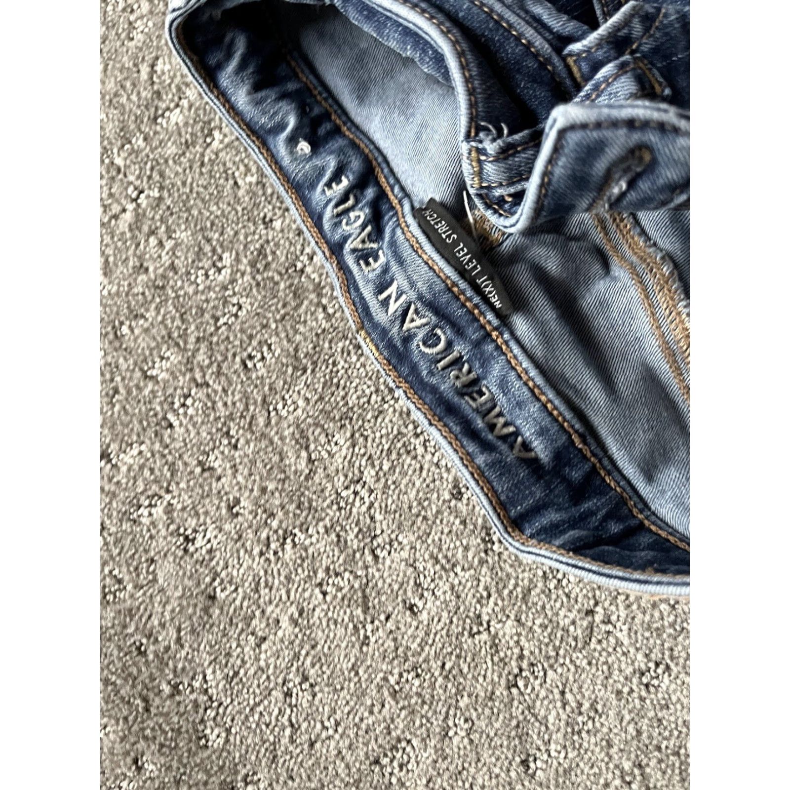 American Eagle Outfitters American Eagle Highest Rise Jegging Blue Jeans Women Size 2 Regular Ankle Zip Size 26" / US 2 / IT 38 - 5 Thumbnail