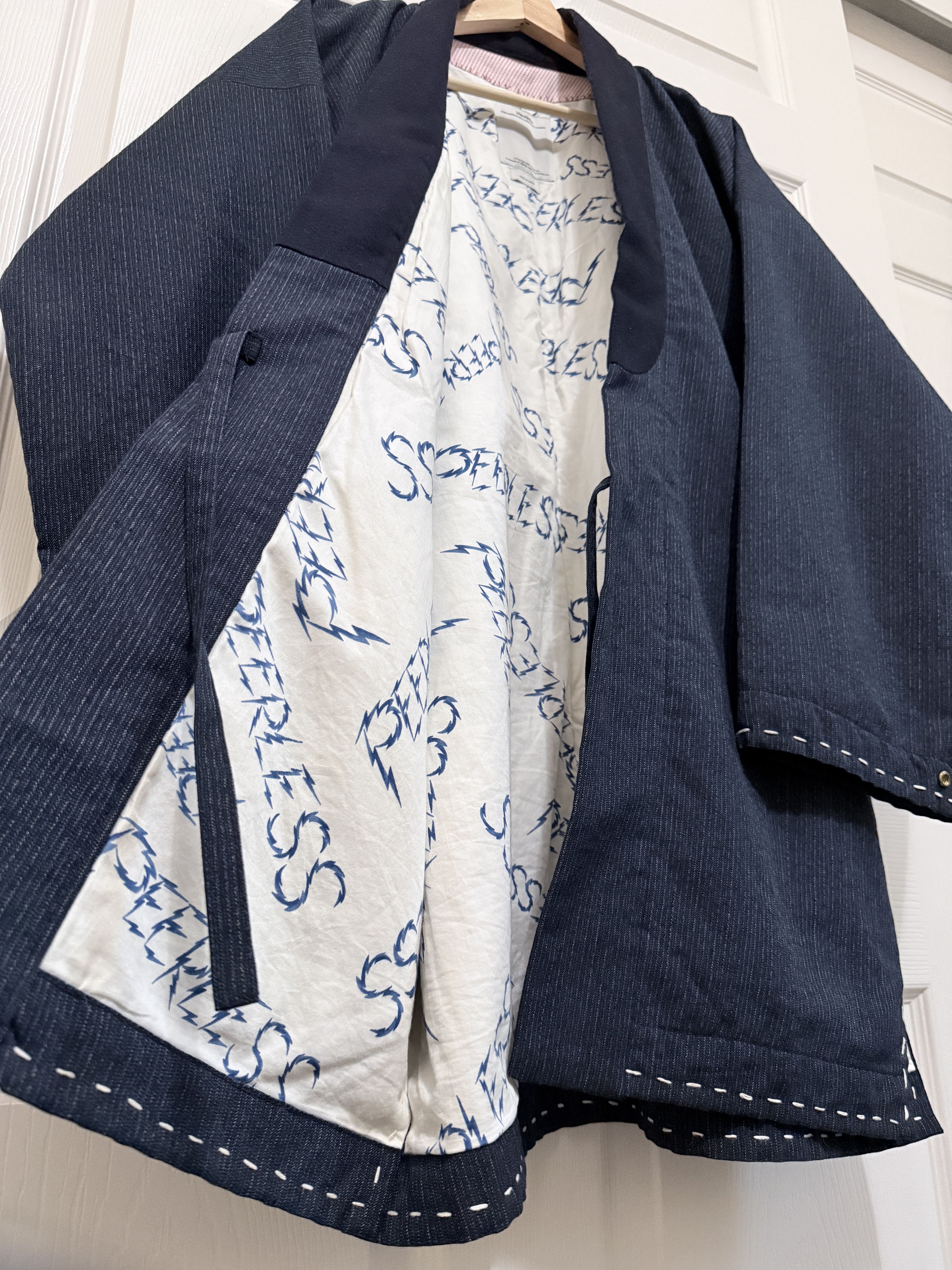 Visvim visvim ss17 Dotera Kimono Coat wool stripe Size US M / EU 48-50 / 2 - 12 Thumbnail