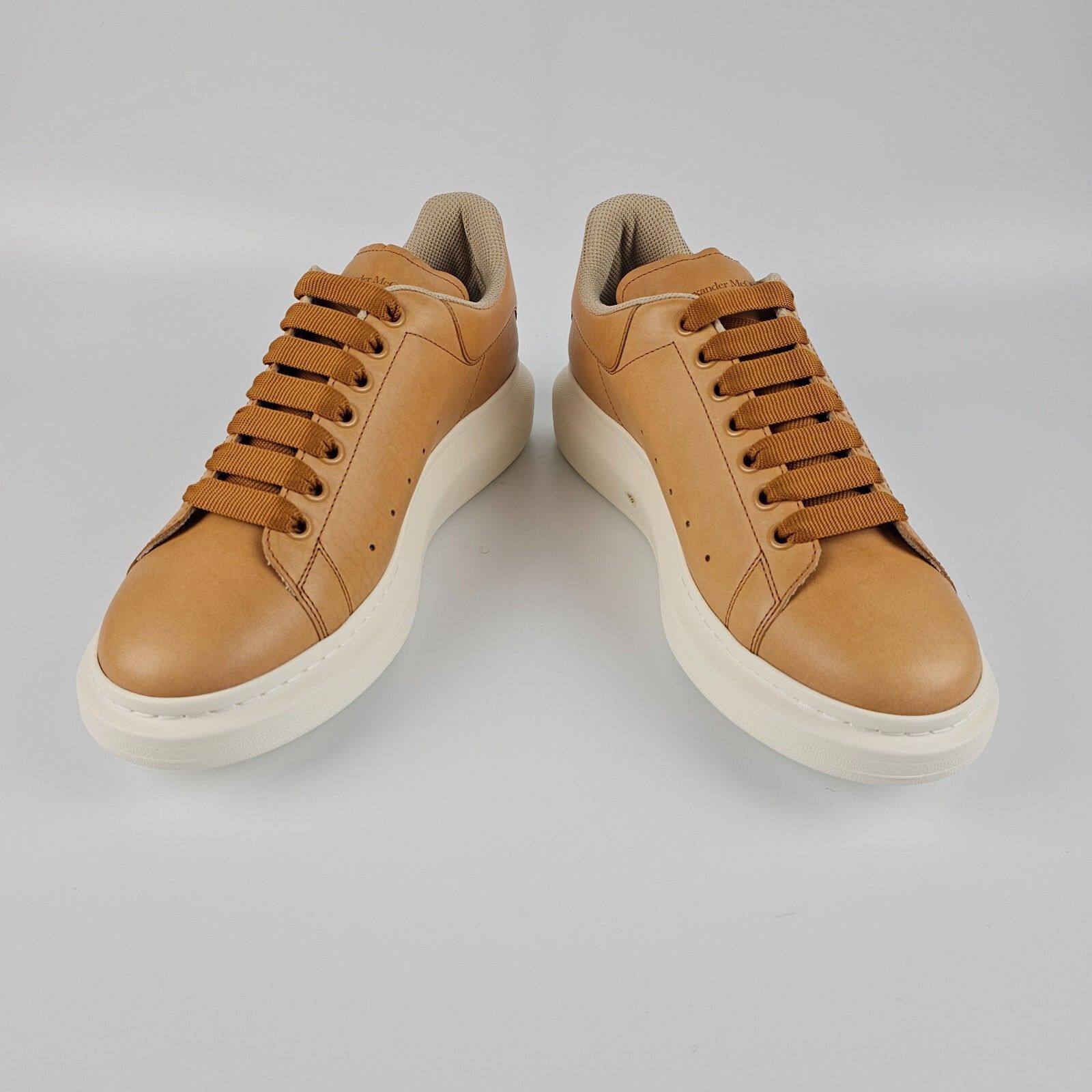 Alexander McQueen ALEXANDER MCQUEEN Oversized $830 Men's Light Brown Leather S Size US 8.5 / EU 41-42 - 6 Thumbnail