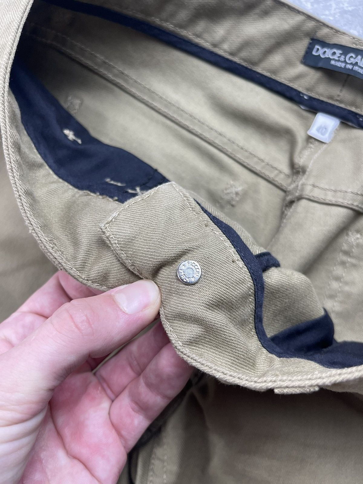 Dolce & Gabbana Dolce & Gabbana Olive Green Slim Pants Designer Jeans Size 27" / US 4 / IT 40 - 12 Thumbnail