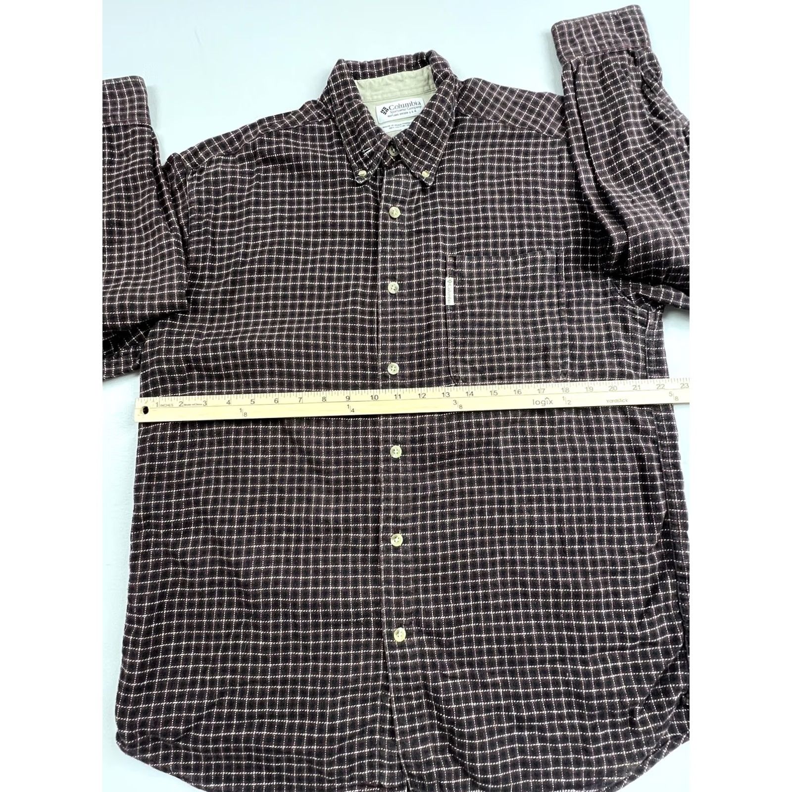Vintage Columbia Shirt Mens Large Brown Check Flannel Button Front Long Sleeve Casual Size US L / EU 52-54 / 3 - 4 Thumbnail