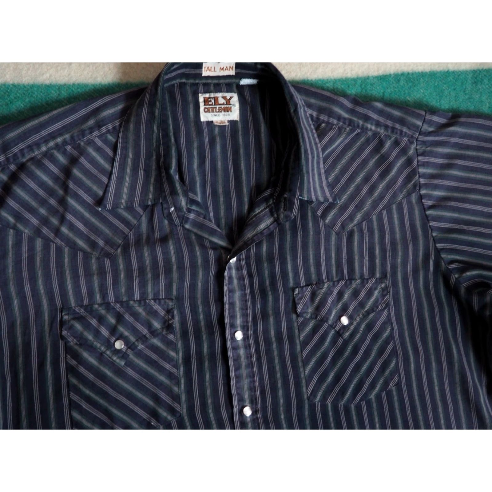 Vintage VINTAGE Ely Cattleman Western Shirt XLT Mens Size US XL / EU 56 / 4 - 2 Thumbnail