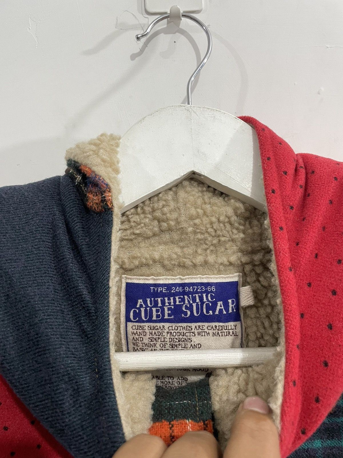 Kapital 2000s cube sugar patchwork wool Jacket Kapital style Size US M / EU 48-50 / 2 - 4 Thumbnail