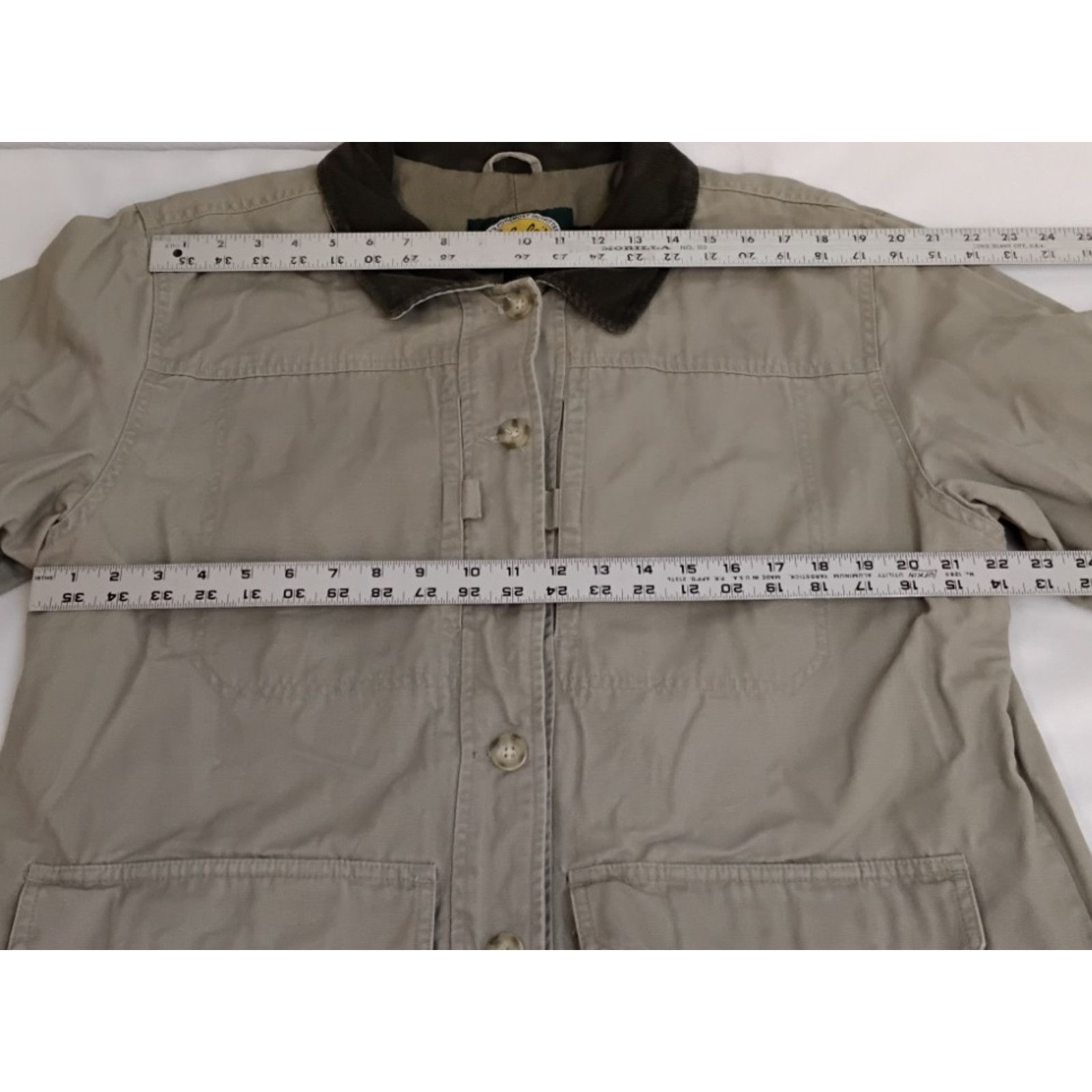 Cabelas Cabela's Chore Jacket Women's 2XL Khaki Corduroy Collar Size XXL / US 16-18 / IT 52-54 - 10 Thumbnail