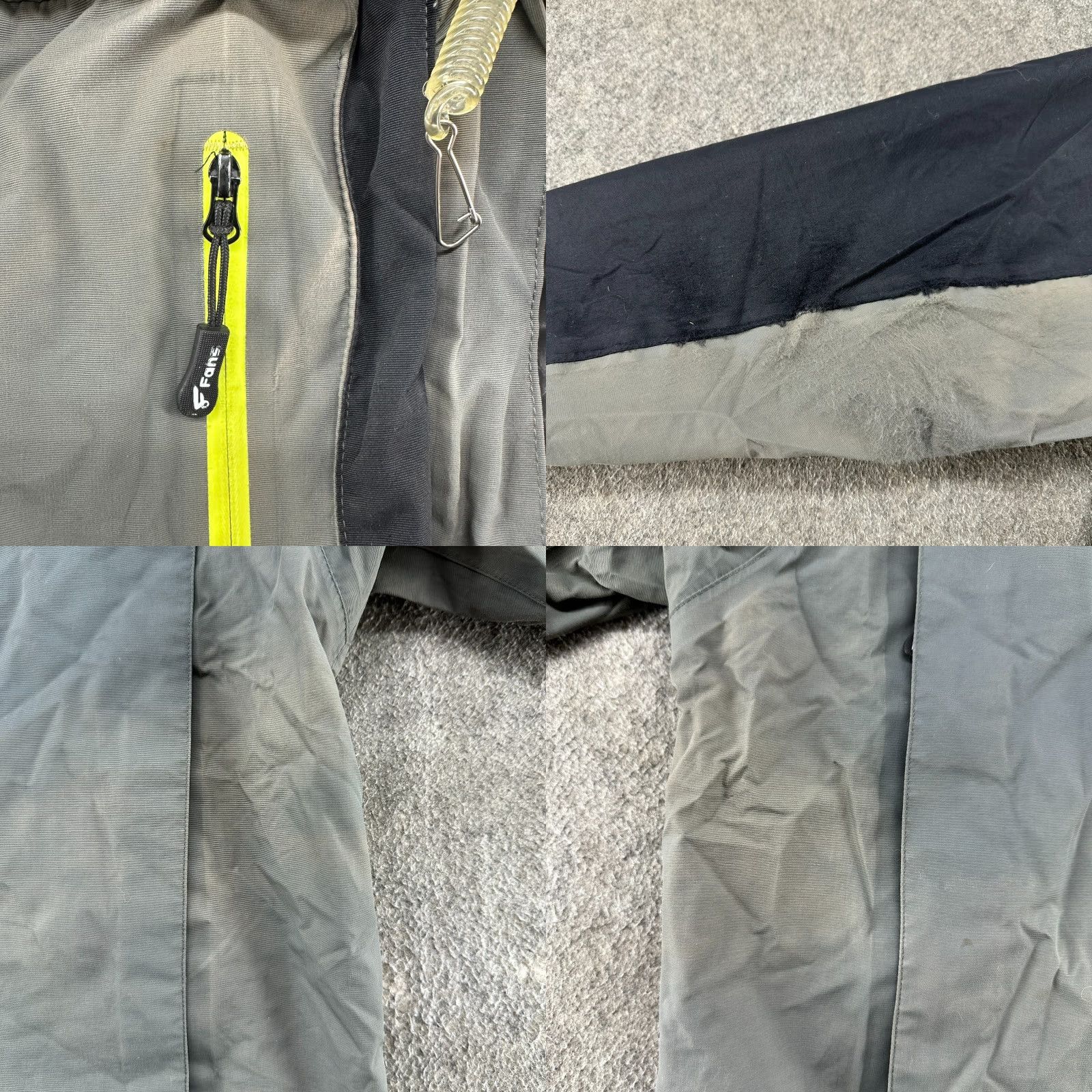 Vintage 8 Fans Wading Fishing Jacket Mens L Gray Parka Lined Hooded Cargo Tackle Utility Pocket Size US L / EU 52-54 / 3 - 8 Thumbnail