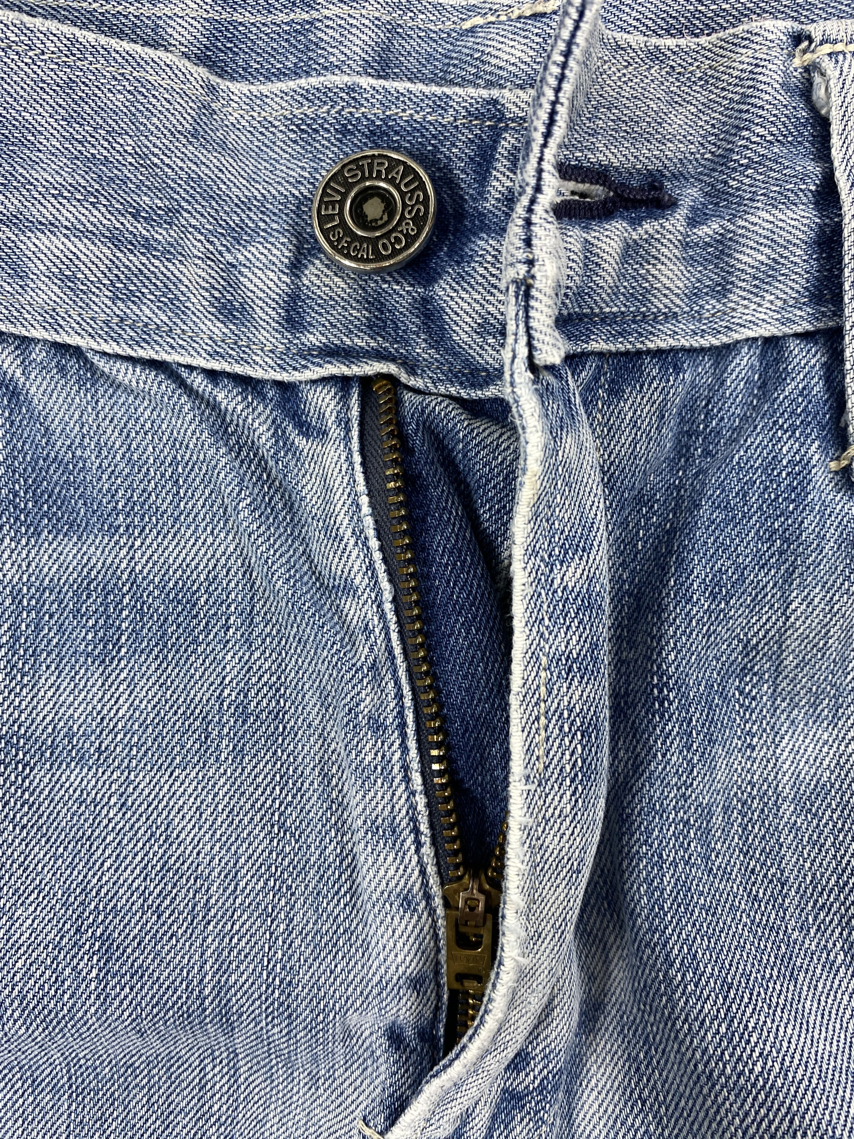Levi's Blue Wash Vintage Levi's Jeans 30x28.5 Denim -SJ058 Size US 30 / EU 46 - 6 Thumbnail