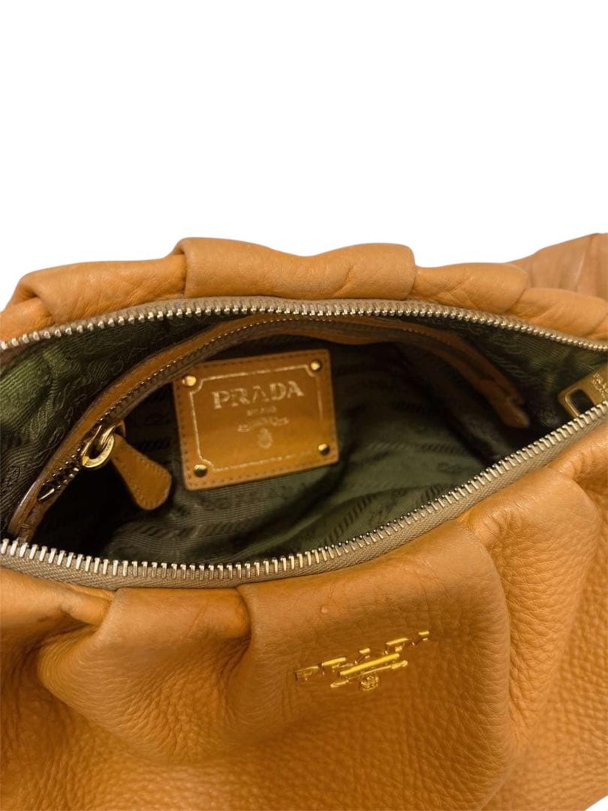 Prada Prada - Brown Leather Handbag Size ONE SIZE - 4 Thumbnail