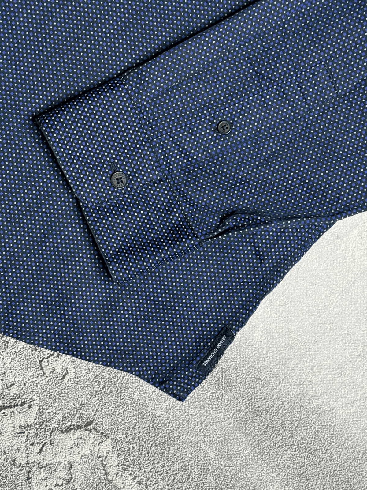Armani Exchange Armani Exchange Shirt NavyMicro Dot Long Sleeve Button Up Size US XXL / EU 58 / 5 - 3 Thumbnail