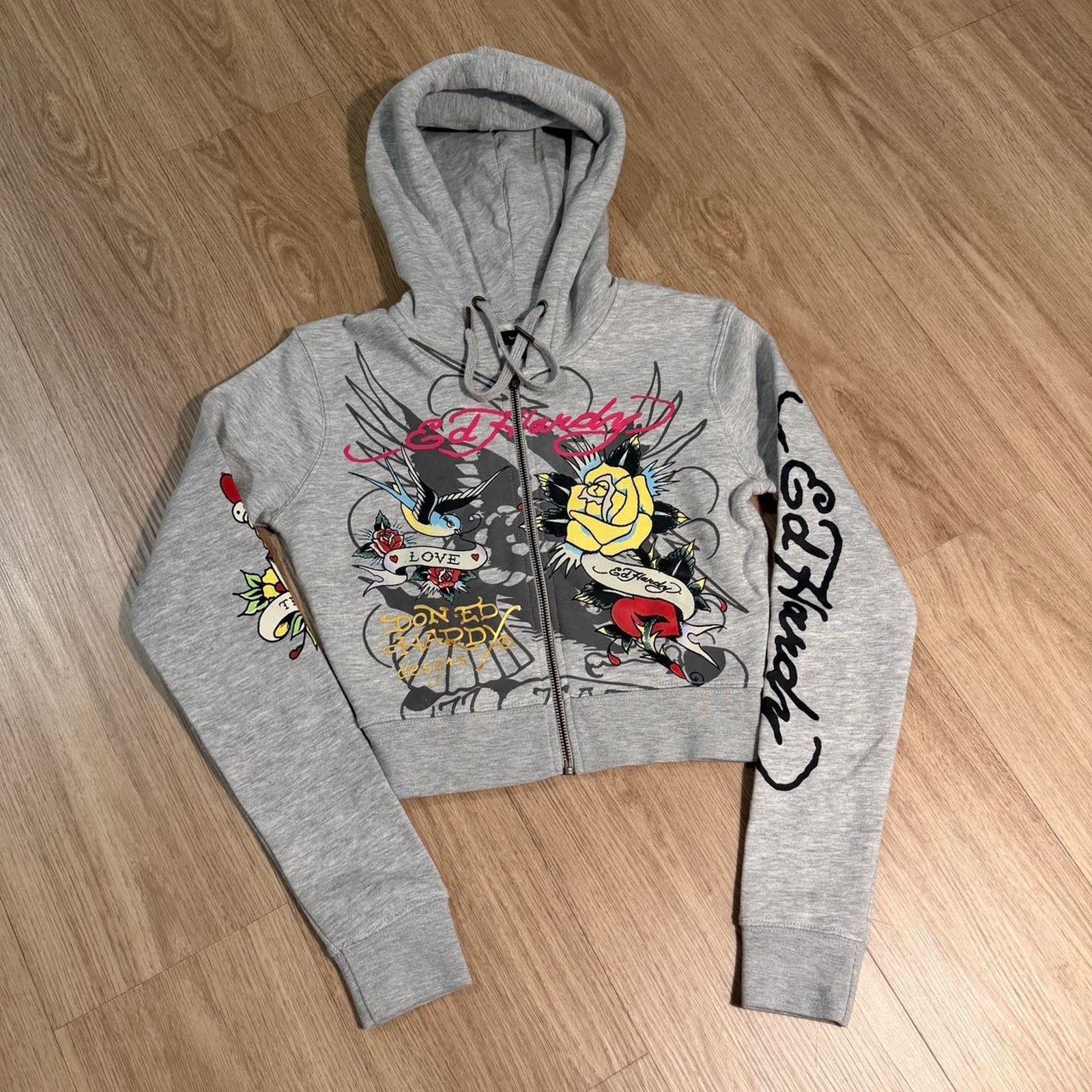 Ed Hardy Ed hardy cropped grey zip Size S / US 4 / IT 40 - 1 Thumbnail