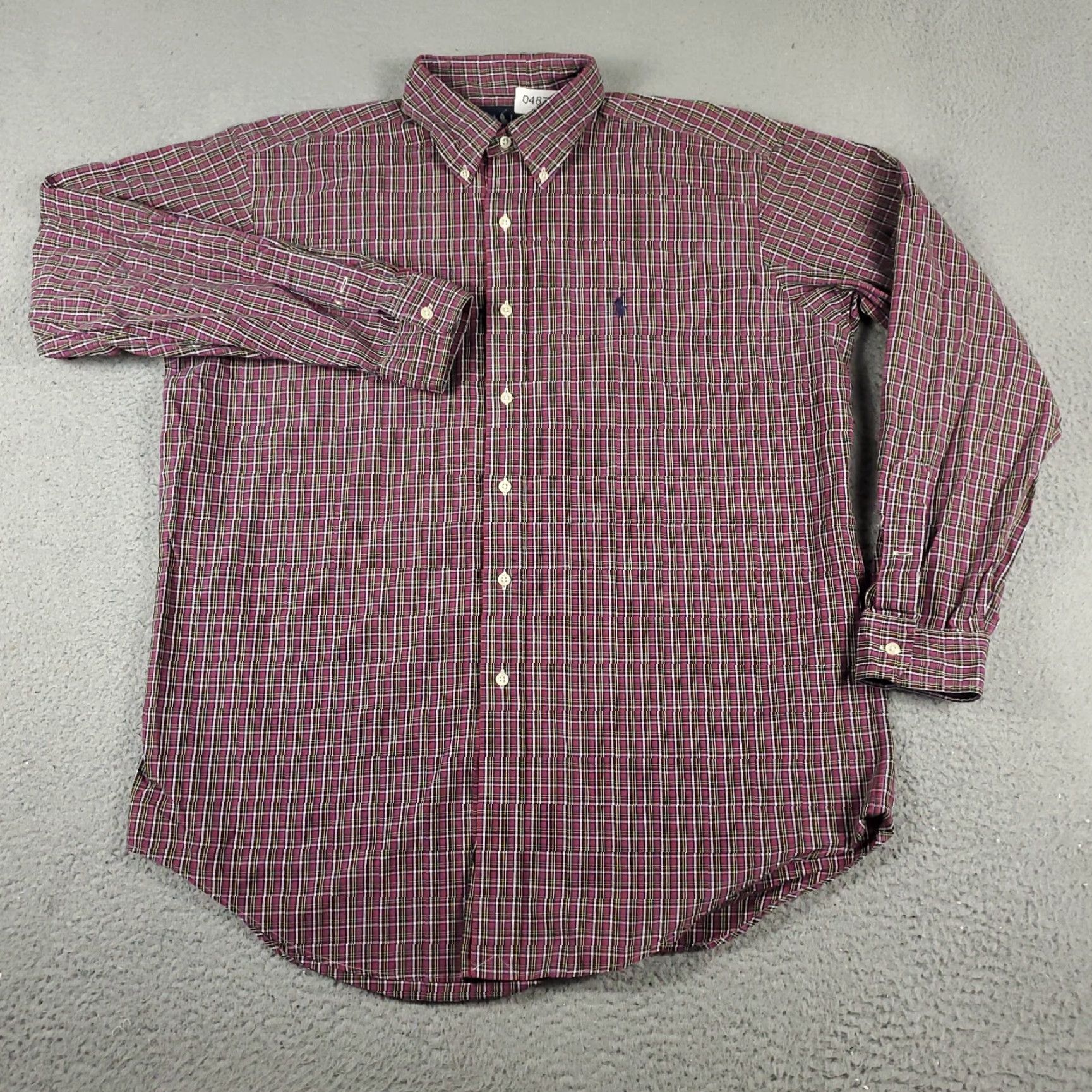 Ralph Lauren Ralph Lauren Shirt Mens Large Red Plaid Pony Button-Up Long Sleeve Size US L / EU 52-54 / 3 - 3 Thumbnail