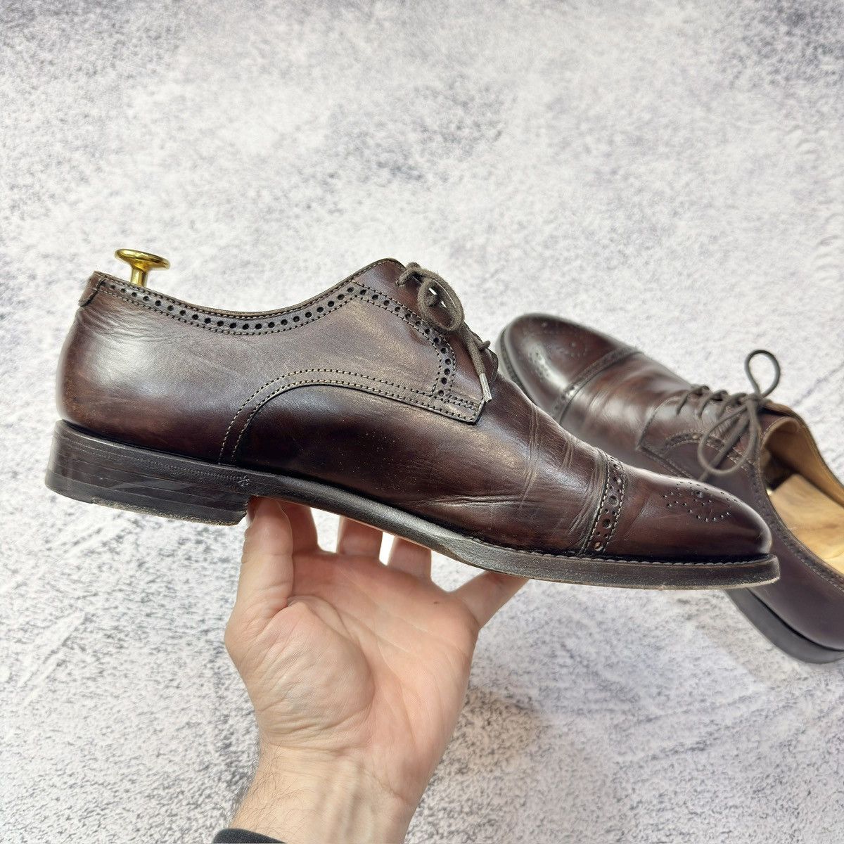 Antonio Maurizi × Handmade Antonio Maurizi Mens Derby Brogues Blake Rapid US9 UK8 EU42 Size US 9 / EU 42 - 7 Thumbnail
