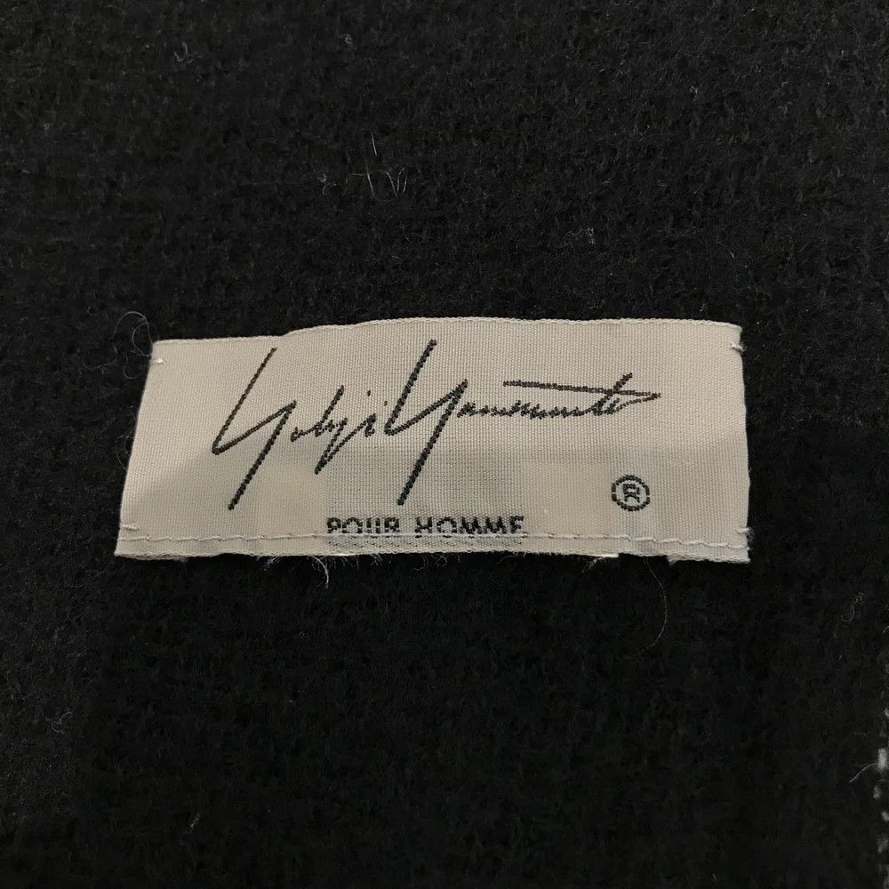 Yohji Yamamoto Yohji Yamamoto pour homme/ Double-woven fringe scarf Size ONE SIZE - 6 Thumbnail