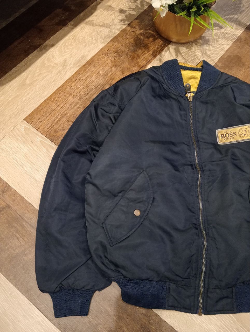 Japanese Brand VINTAGE SUNTORY BOSS COFFEE REVERSIBLE 2 WAY JACKET Size US L / EU 52-54 / 3 - 4 Thumbnail